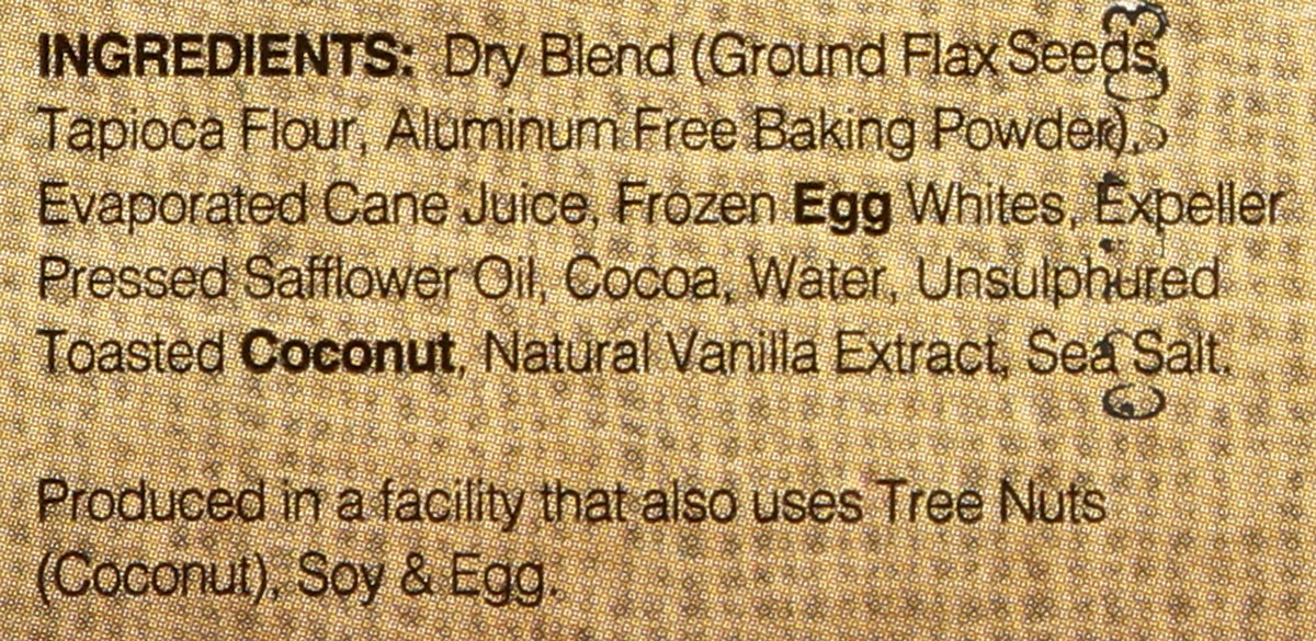 Flax4Life Toasted Coconut Brownie, Frozen, 14 oz
