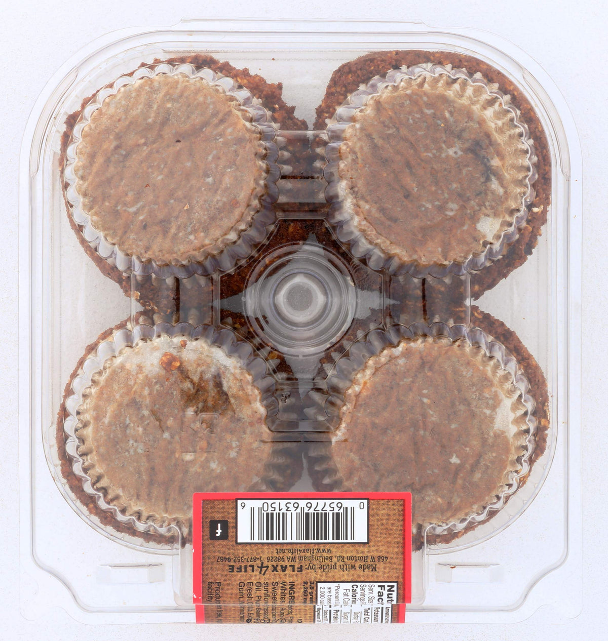 Flax4Life Cranberry Orange Muffins, Frozen, 14 oz (Pack of 6)