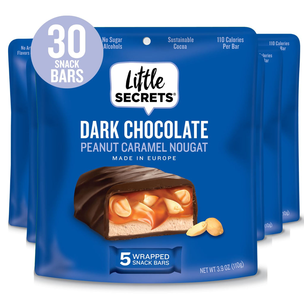 Dark Chocolate Nougat Bars (30-Count)