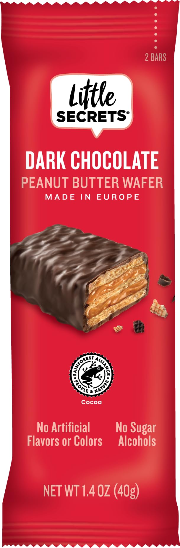 Dark Chocolate Peanut Butter Crispy Wafers