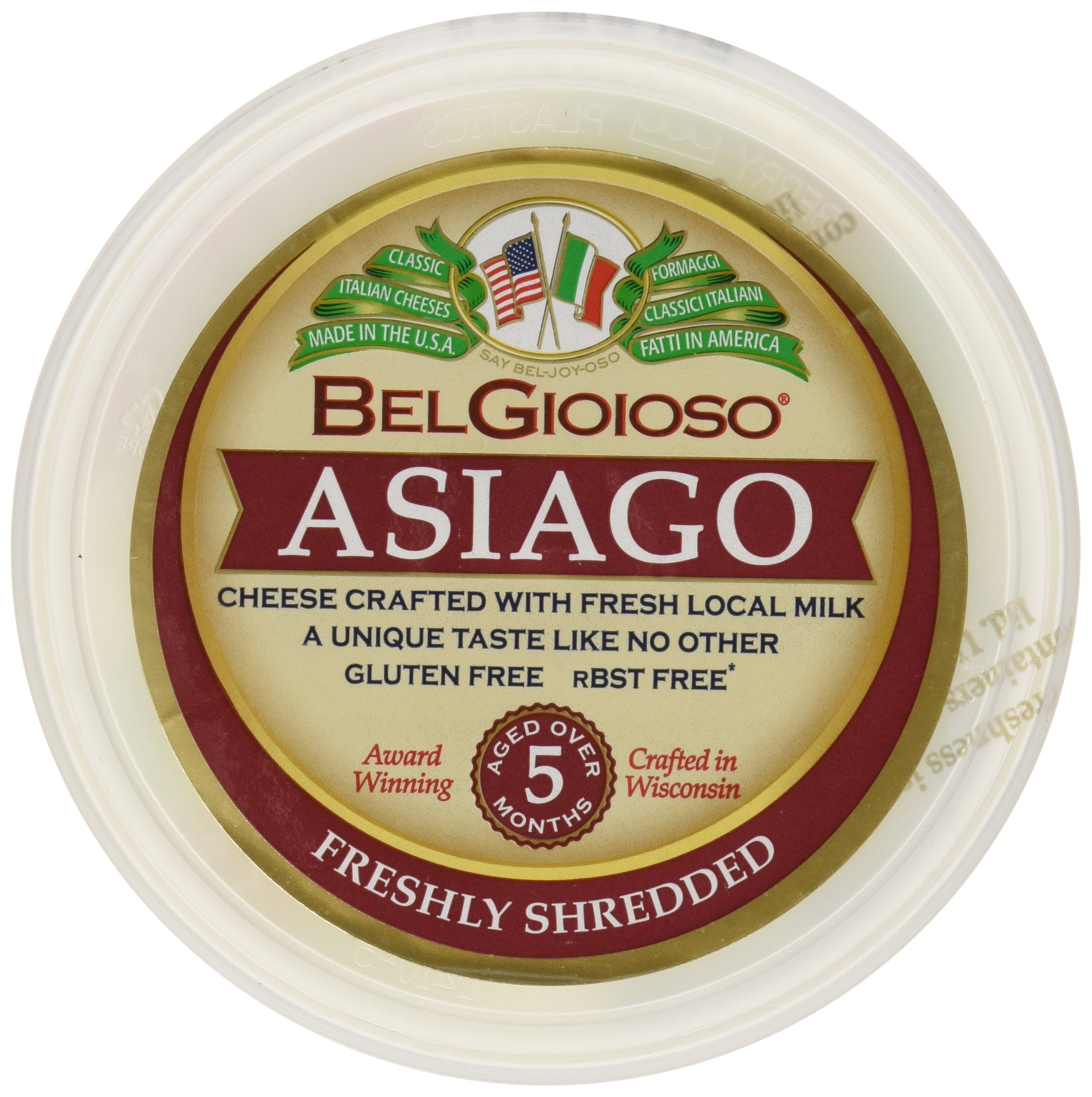 Asiago, Shredded