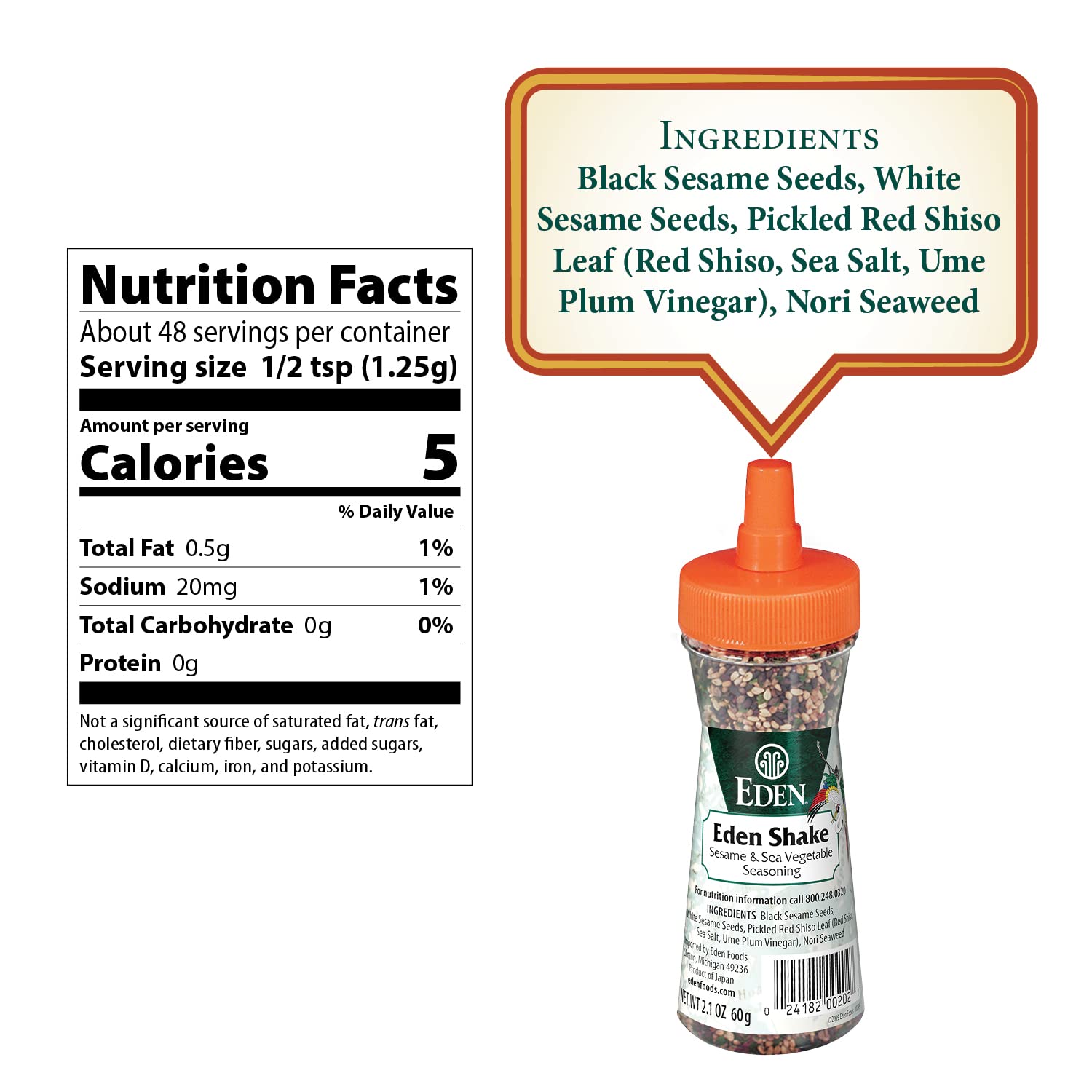 Shake Sesame and Sea Vegetable Seasoning