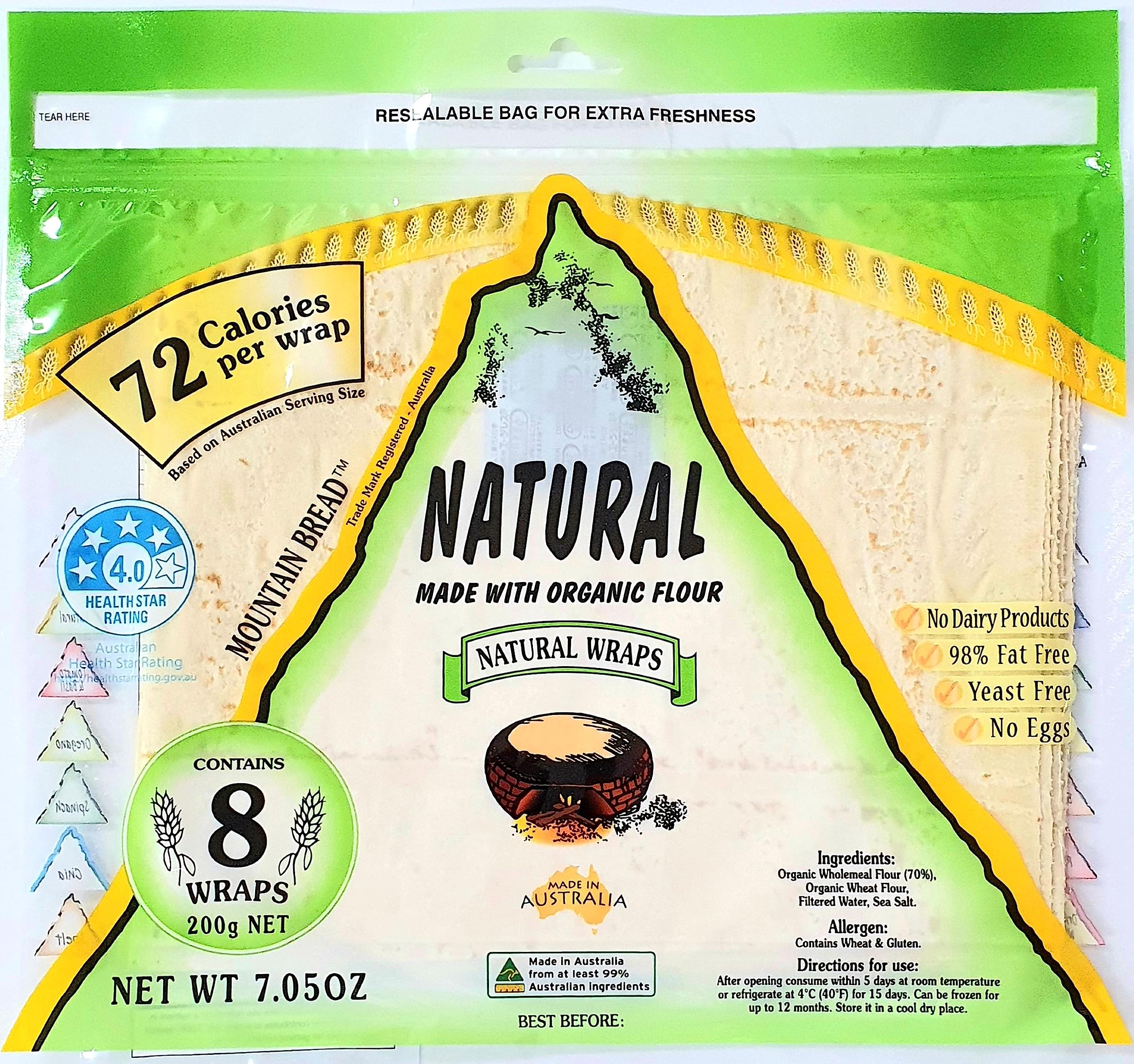 Wraps Paper-Thin Soft Flatbread