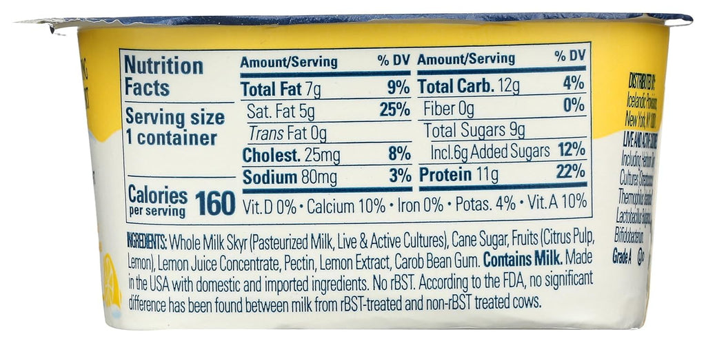 Icelandic Provisions Krimi Lemon Yogurt