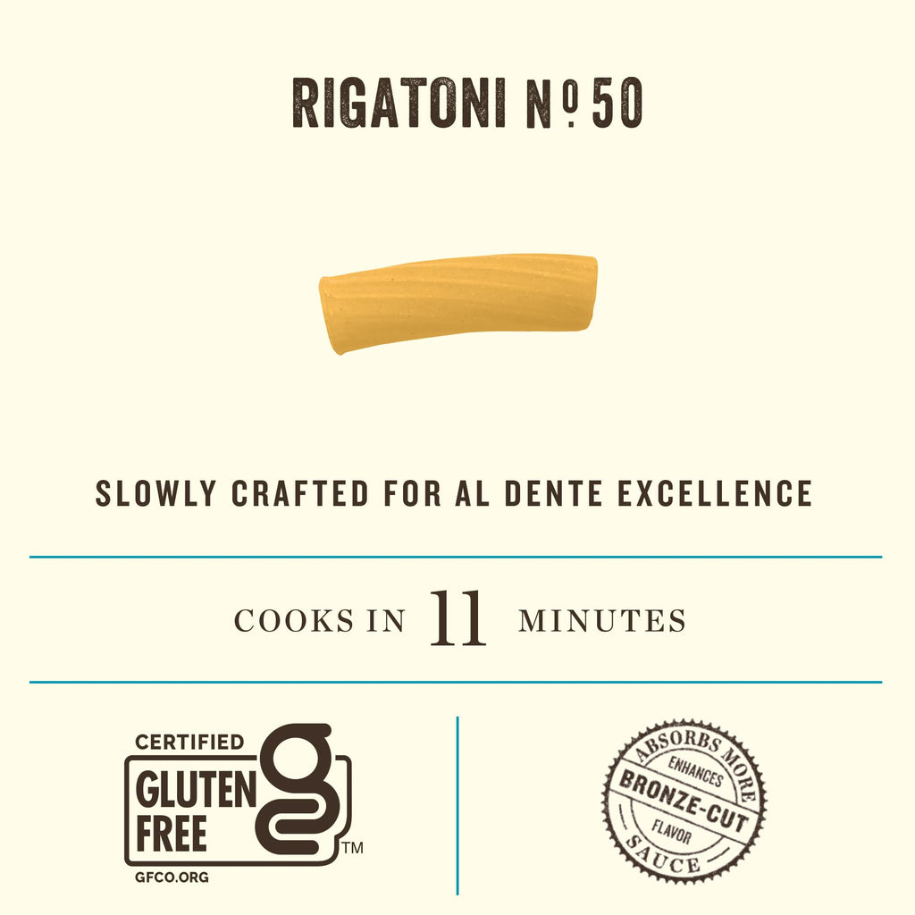 Made with Corn & Rice Rigatoni Pasta Noodles N.50