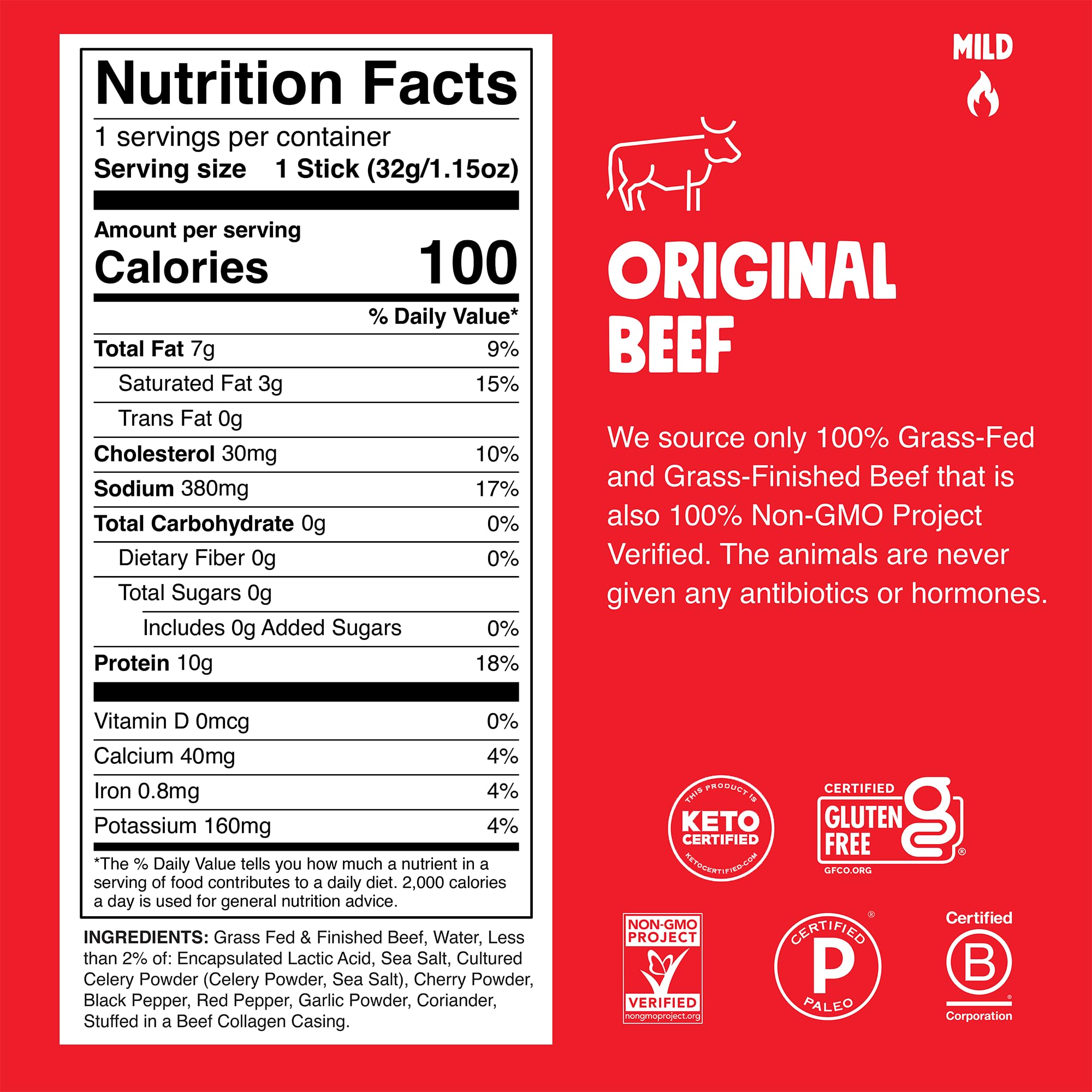 Taco Beef Stick (10-Pack)