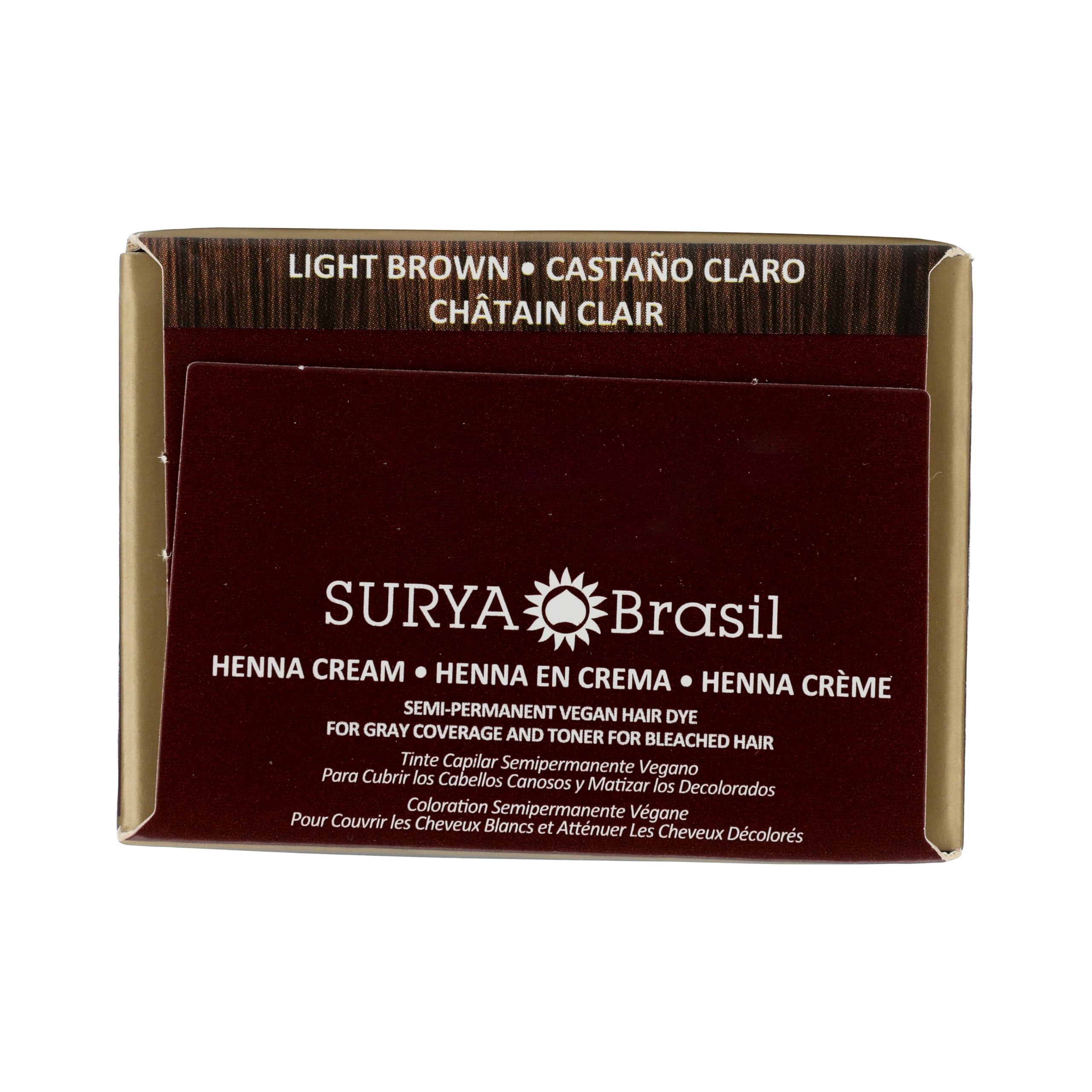 Henna Light Brown Cream Surya Nature Inc