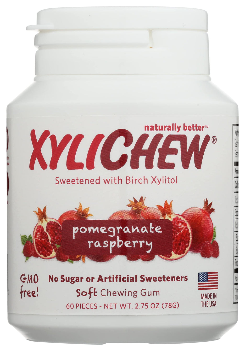 Artificial Sweetener Pomegranate Raspberry Soft Chewing Gum