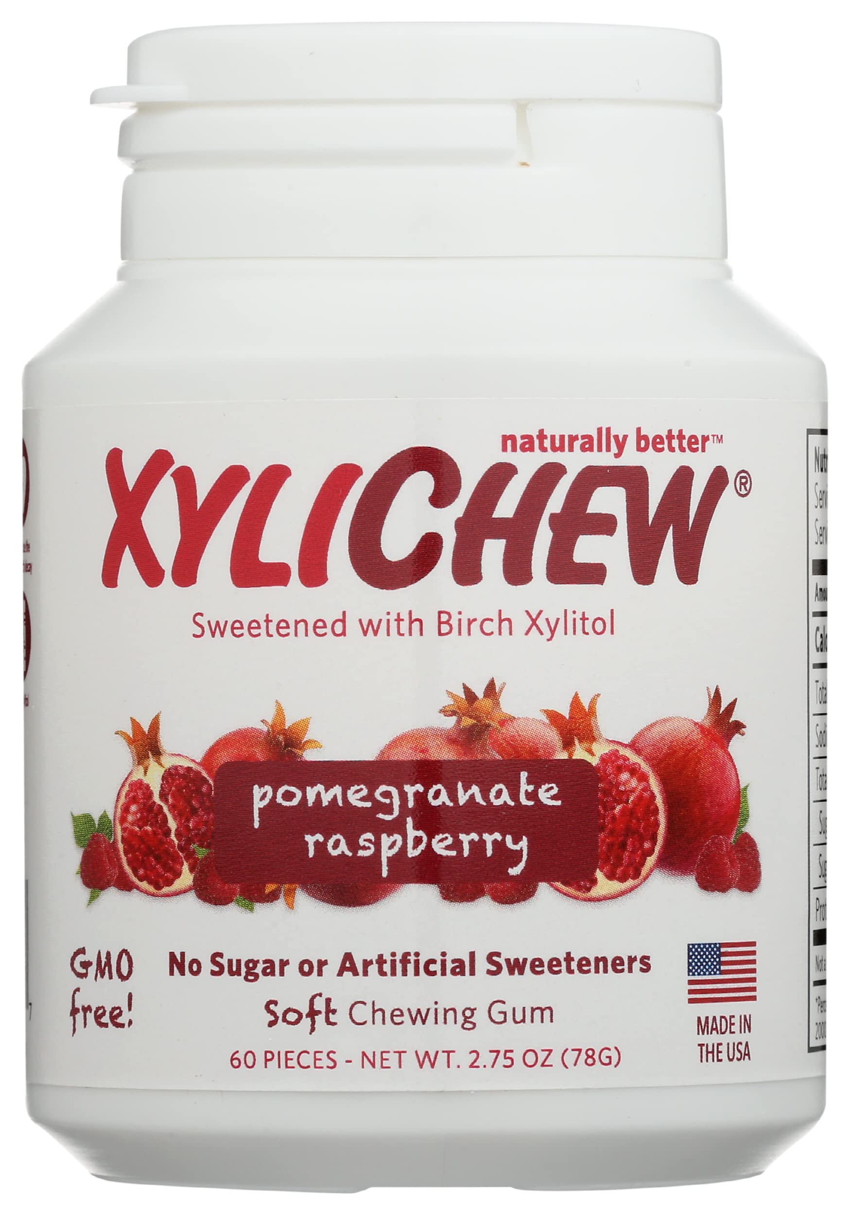 Artificial Sweetener Pomegranate Raspberry Soft Chewing Gum