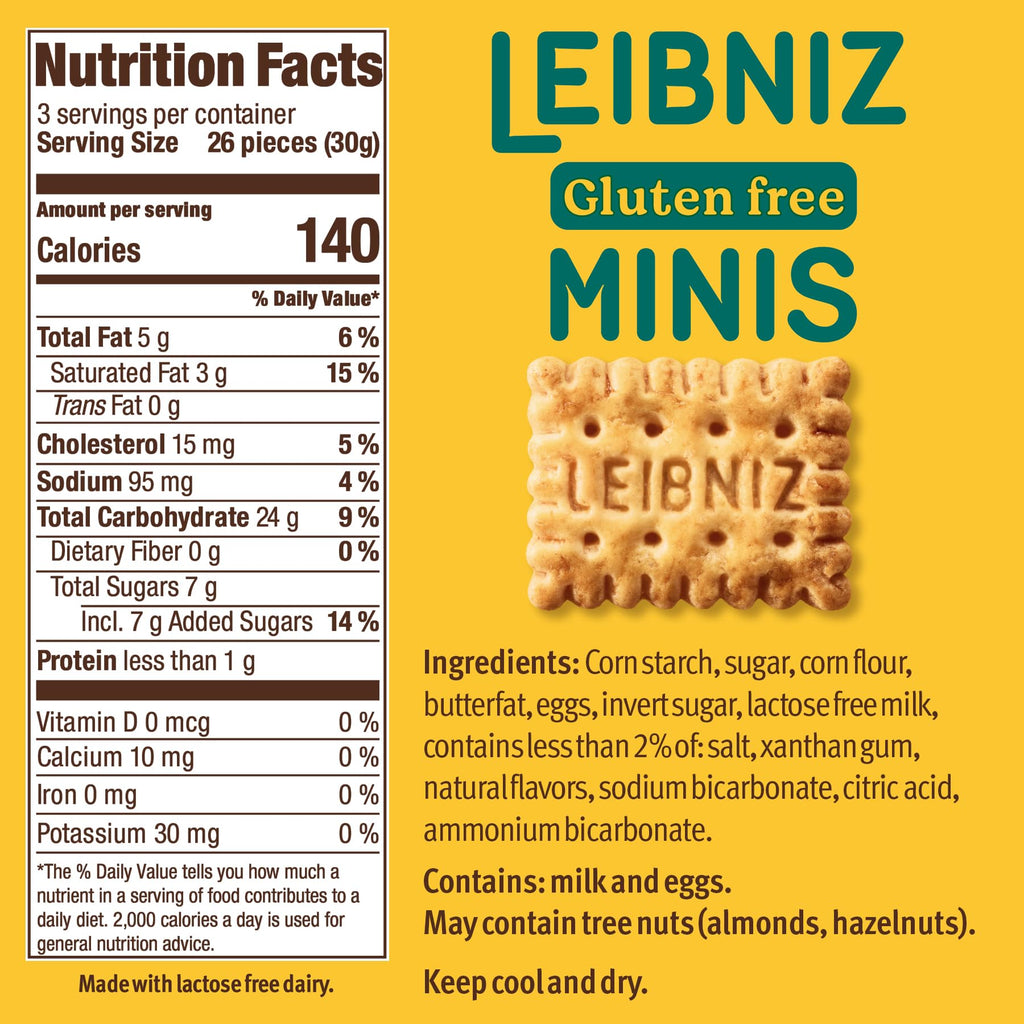 NEW Leibniz Minis Crispy Bite-sized Cookies
