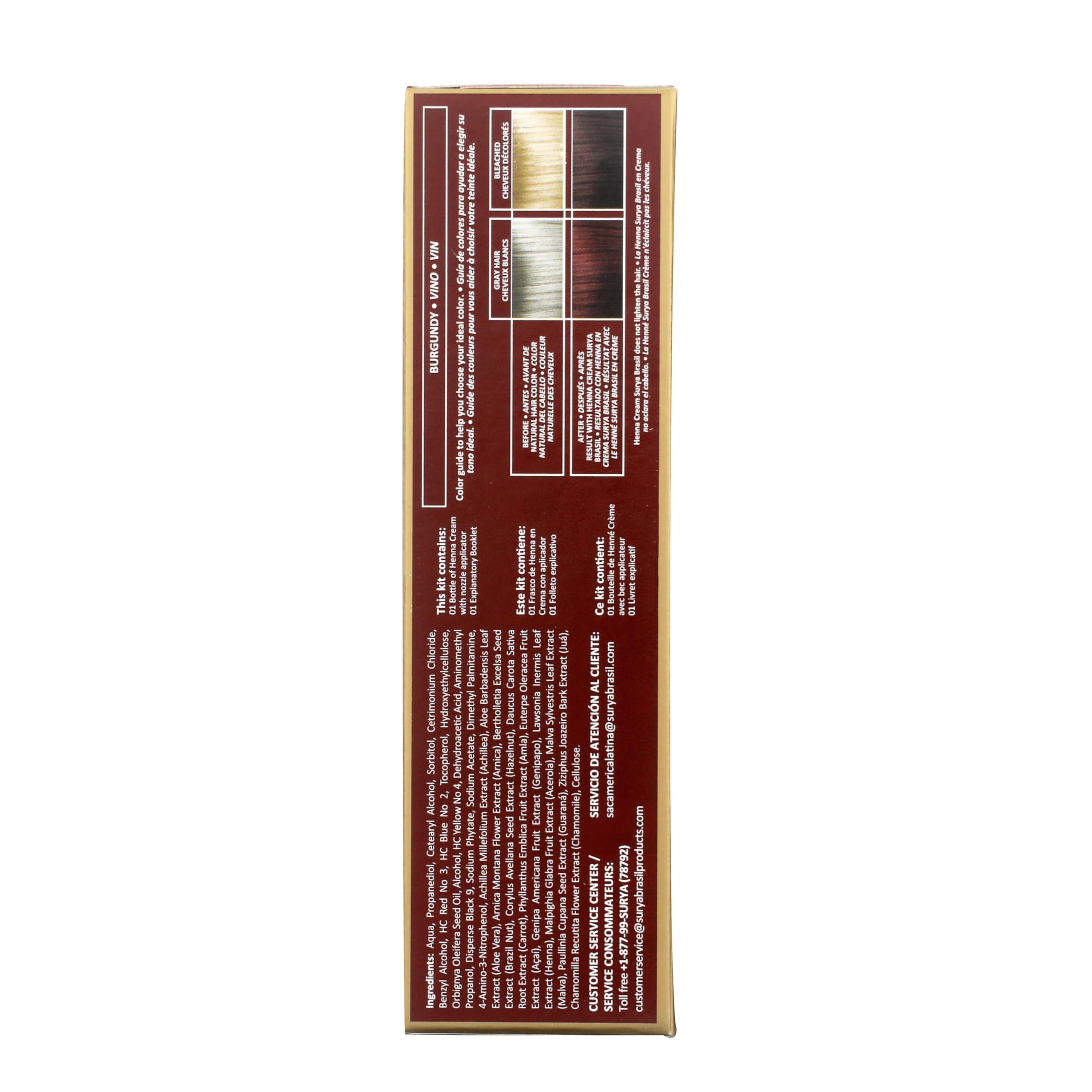 Henna Cream Burgundy 96% Natural Ingredients Cruelty-Free