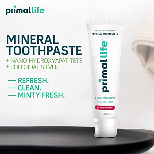 Dirty Mouth Mineral Toothpaste Nano-Hydroxyapatite Colloidal Silver