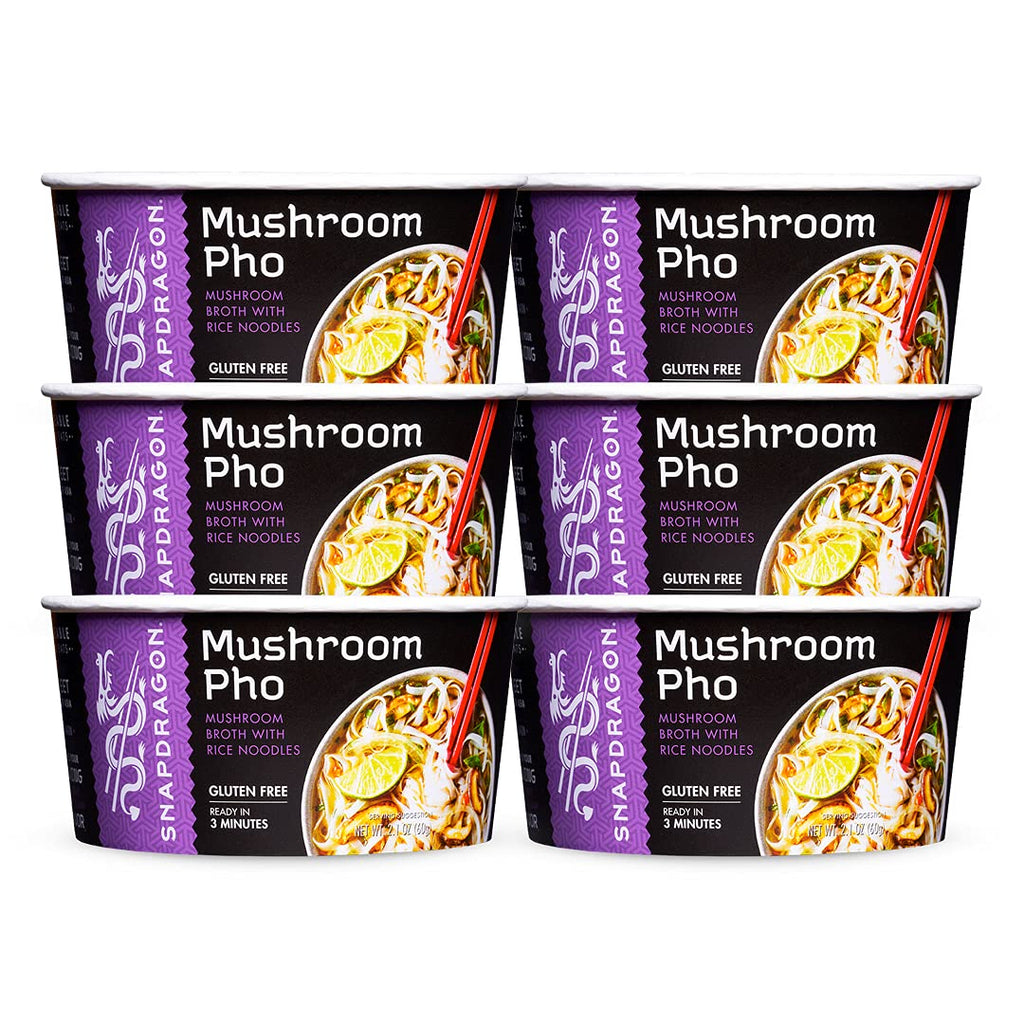 Mushroom Vietnamese Pho Soup Bowl