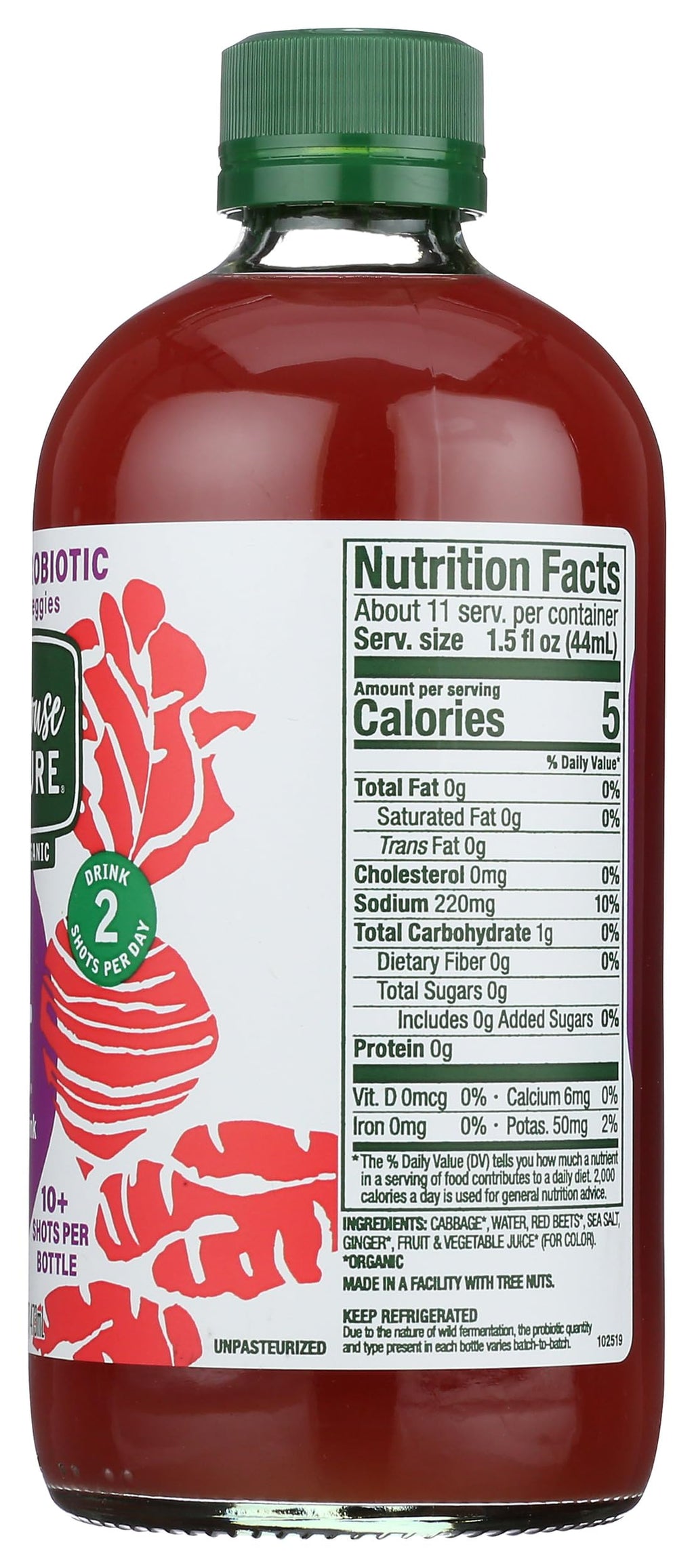 Gut Shot Ginger Beet Perishable Keep Refrigerated