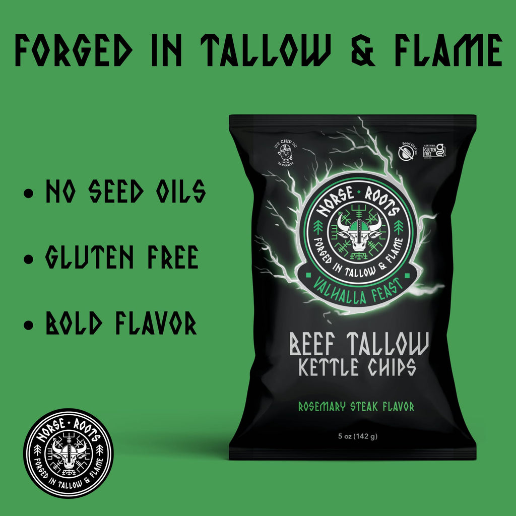 Beef Tallow Kettle Chips – Seed Oil Potato