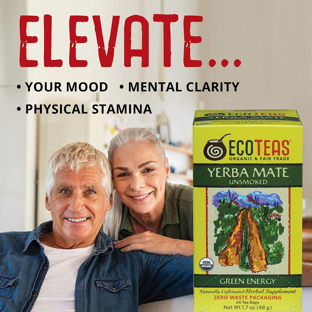 Organic Unsmoked Yerba Mate Tea Bags