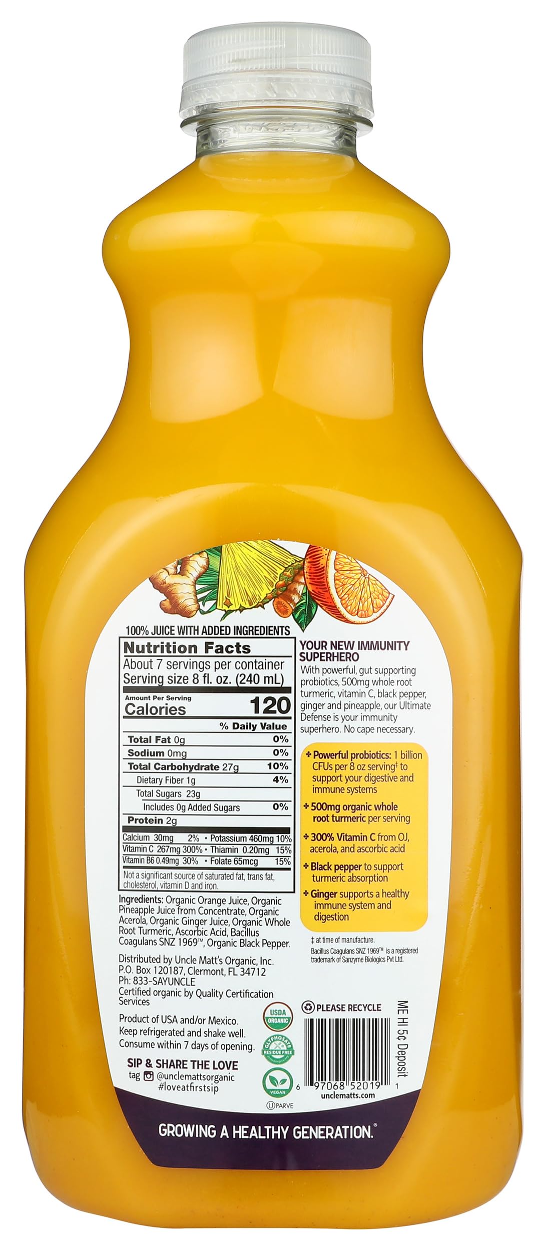 Ultimate Defense Orange Juice Beverage