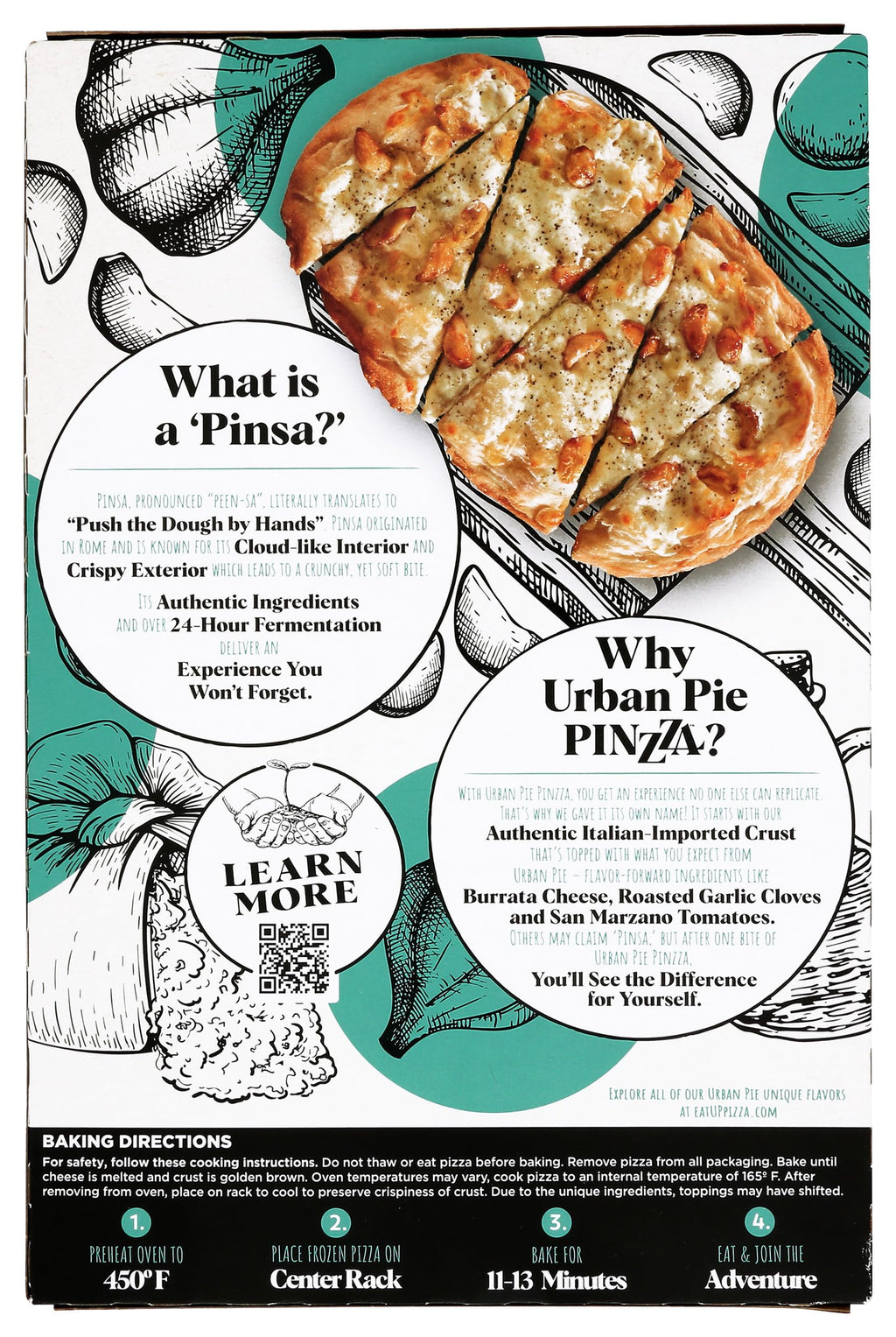Roasted Garlic Bianco Pinzza Frozen