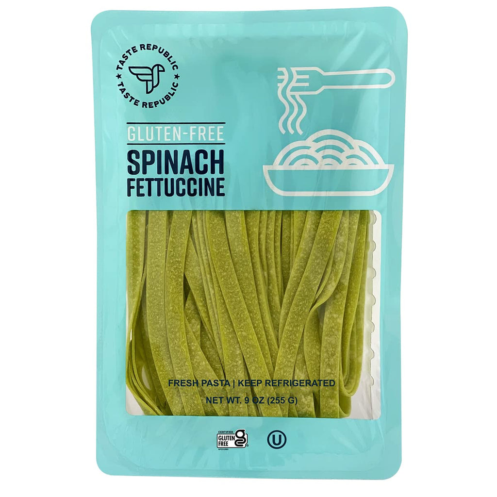Spinach Fettuccine Fresh Brown Rice Noodles Cook in Just 3 Minutes Pasta