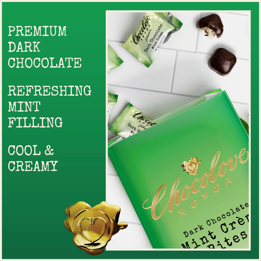 Mint Crème Chocolate Bites