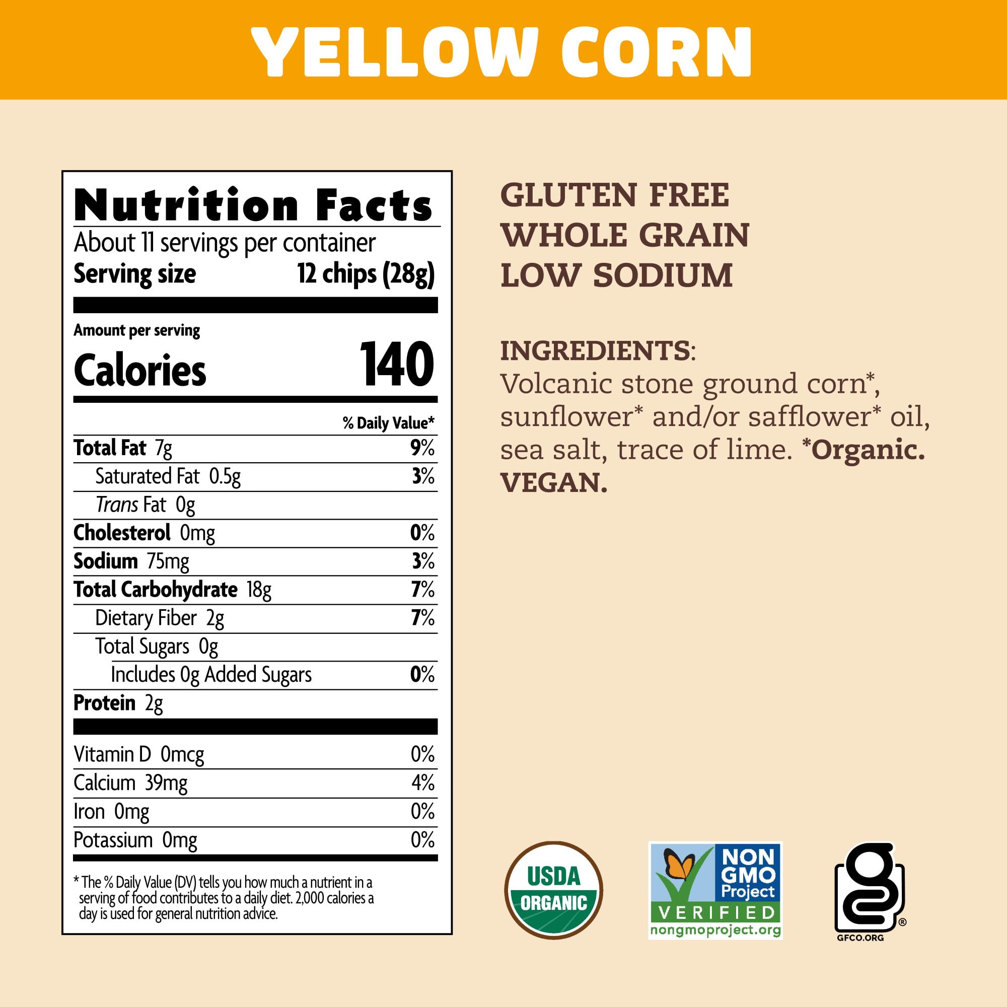 Nature's Path Yellow Corn Tortilla Chips