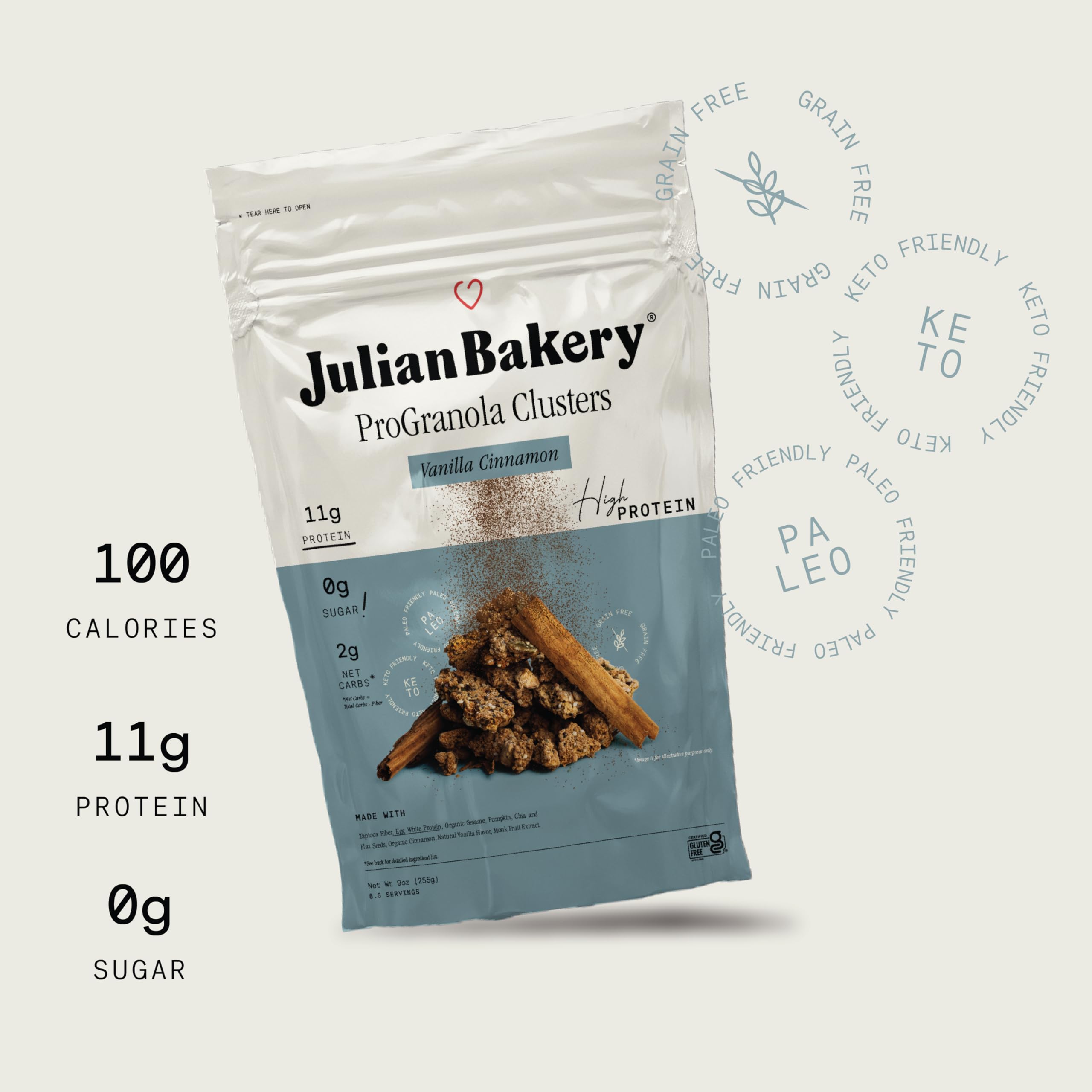 ProGranola Cereal Vanilla Cinnamon Cluster