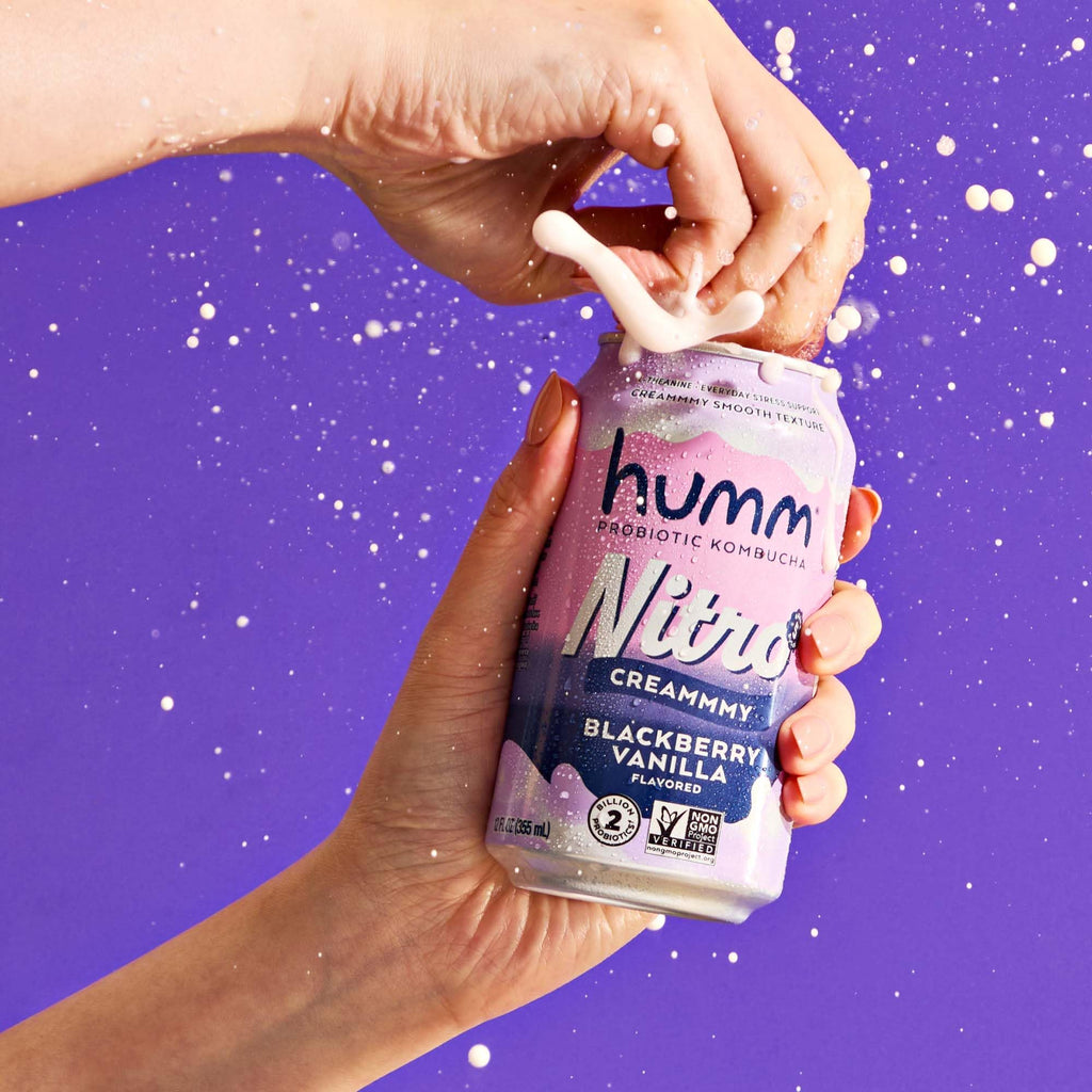 Creamy Smooth Probioitc Drink Sparkling Soda Nitro Kombucha