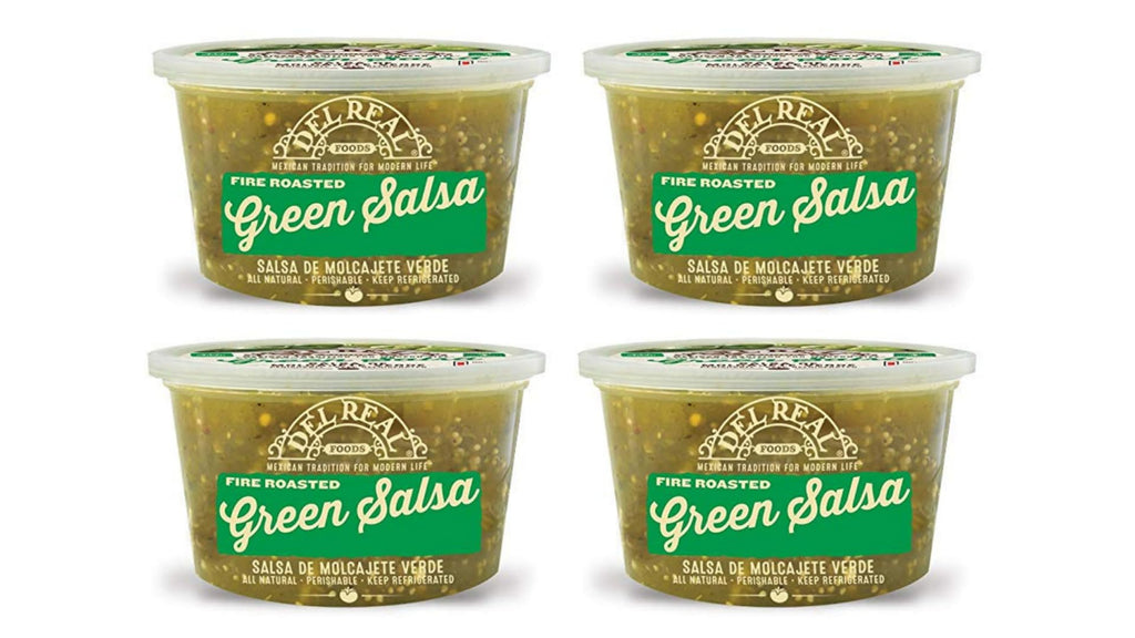 Del Real Foods Fire Roasted Green Salsa