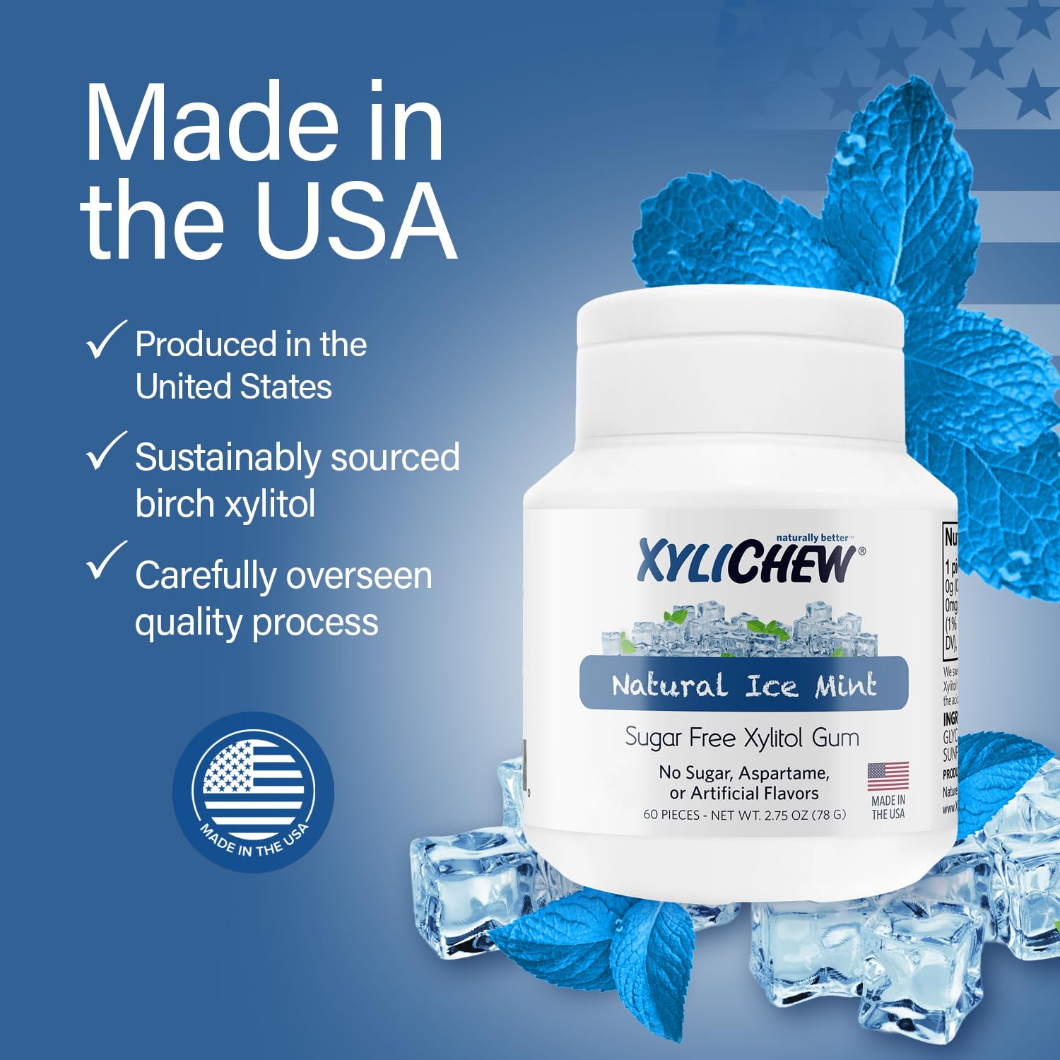Xylitol Chewing Gum Jars Natural Oral Care