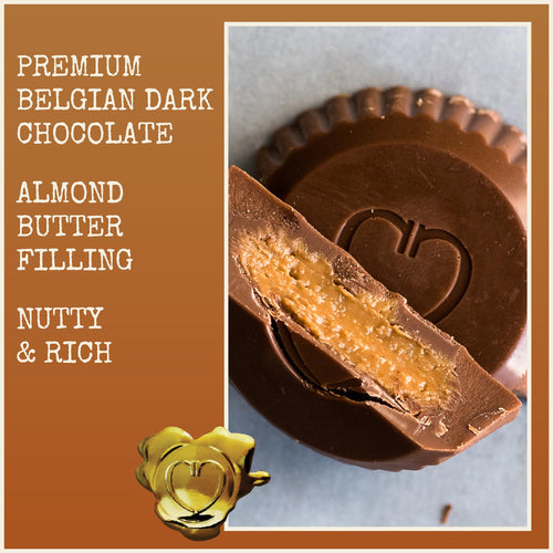 Almond Butter Cups in Dark Chocolate