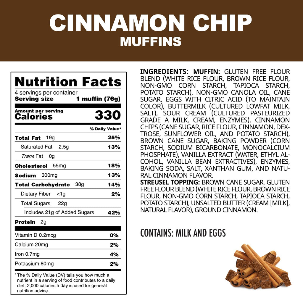 Certified Pea Cinnamon Chip Muffins