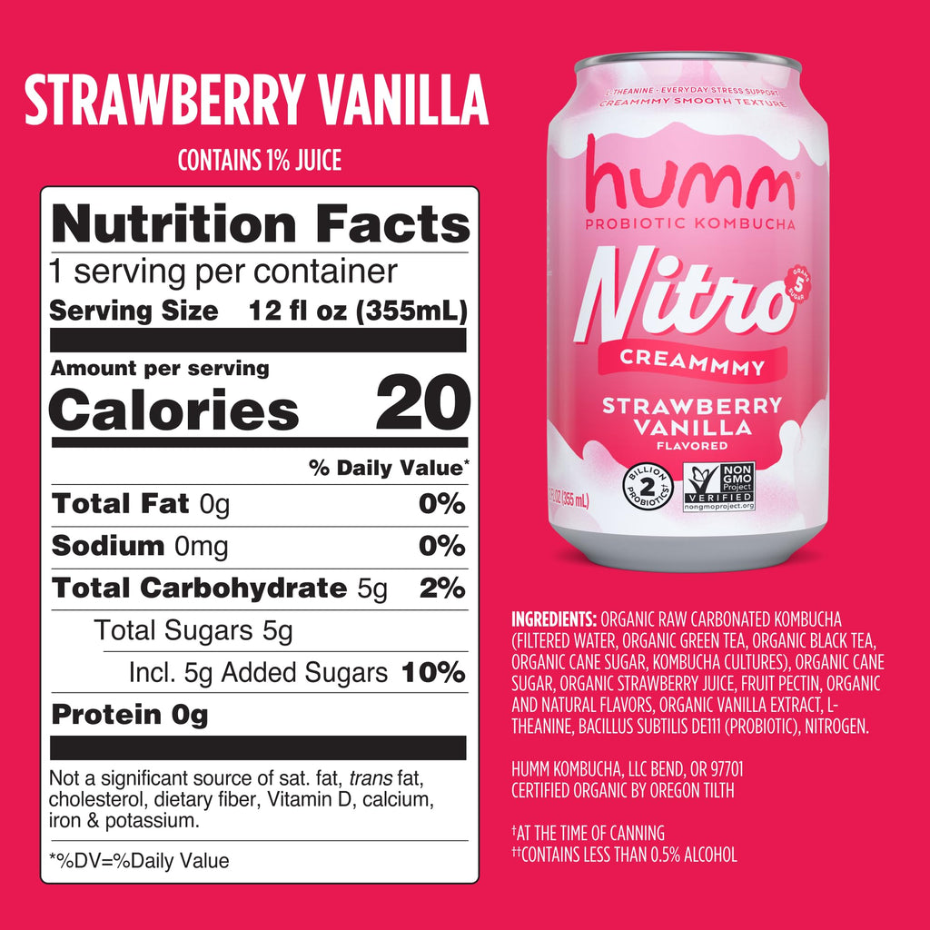 Creamy Smooth Probioitc Drink Sparkling Soda Nitro Kombucha