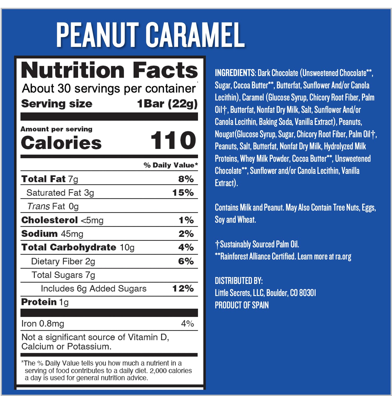 Dark Chocolate Nougat Bars (30-Count)