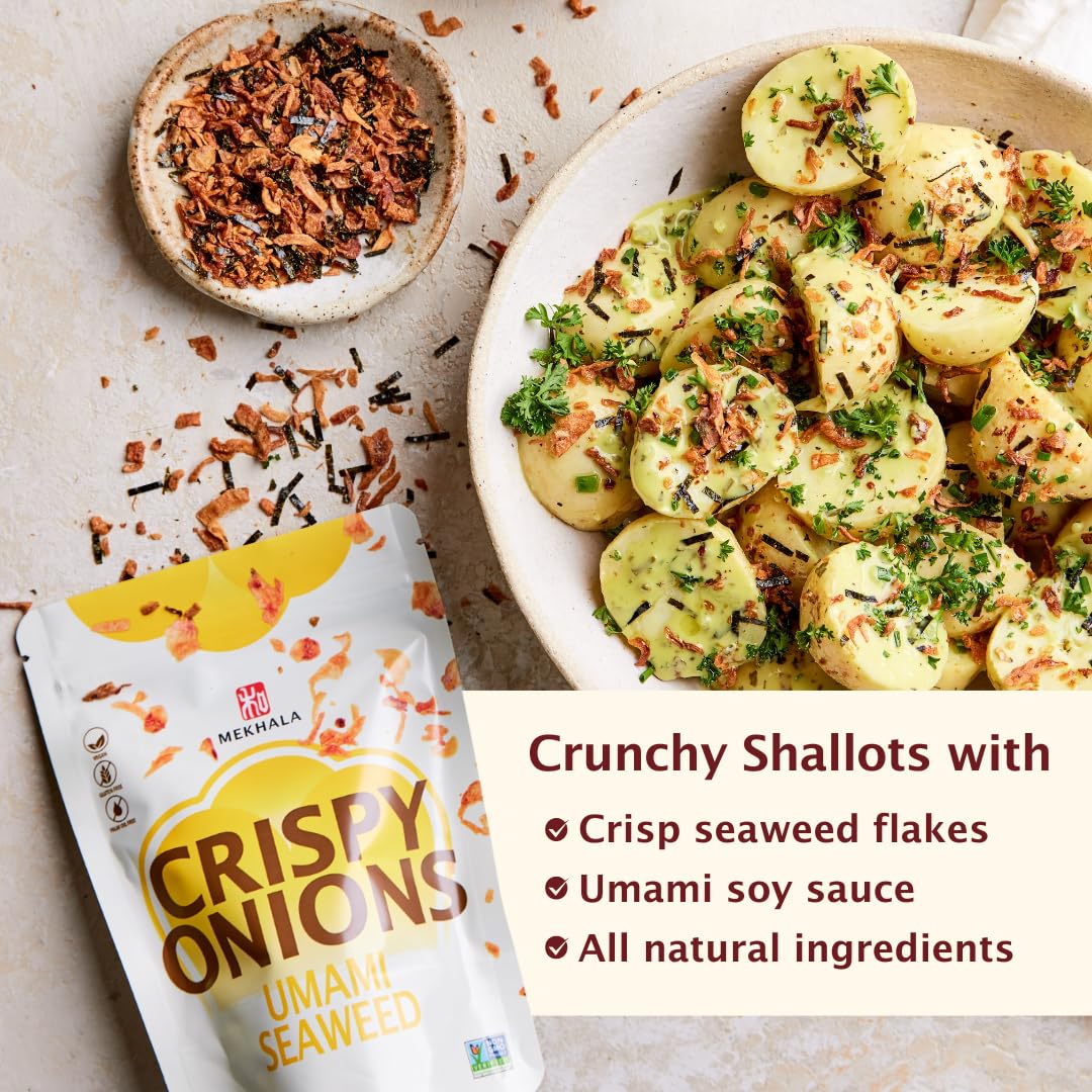 Crispy Onions Salad Toppings Crunchy Fried For All-Purpose Seasoning Like Ramen Rice