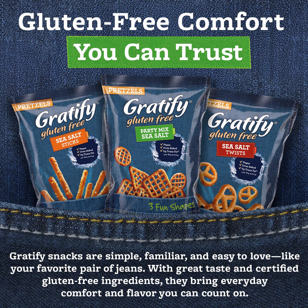Gratify Sea Salt & Twists Bag and Pretzel Crisps