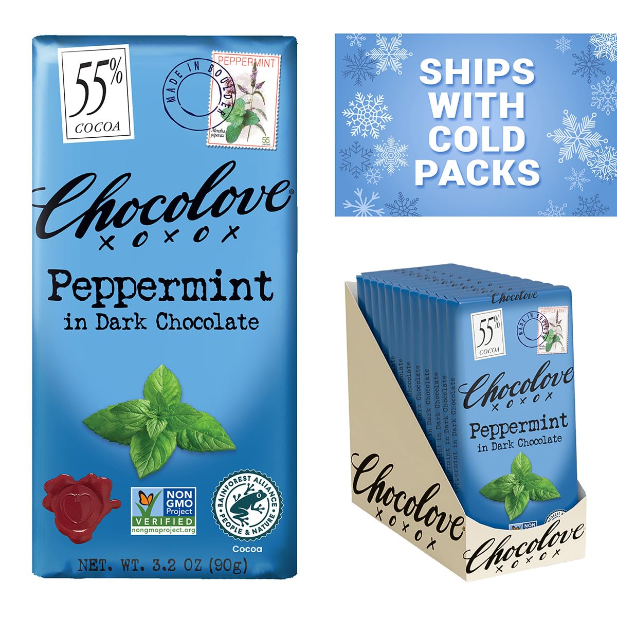 Almonds & Sea Salt Dark Chocolate Bars