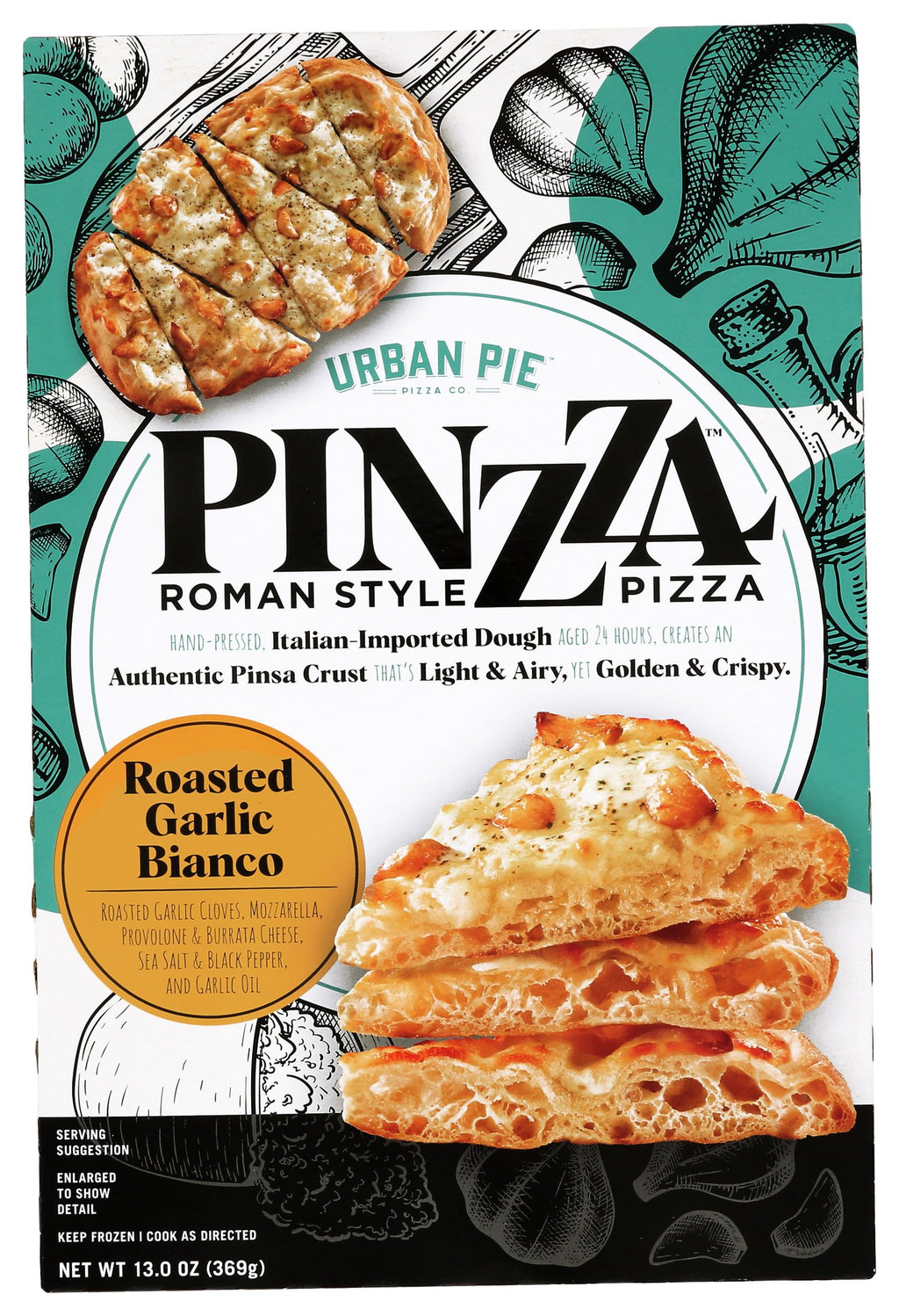 Roasted Garlic Bianco Pinzza Frozen