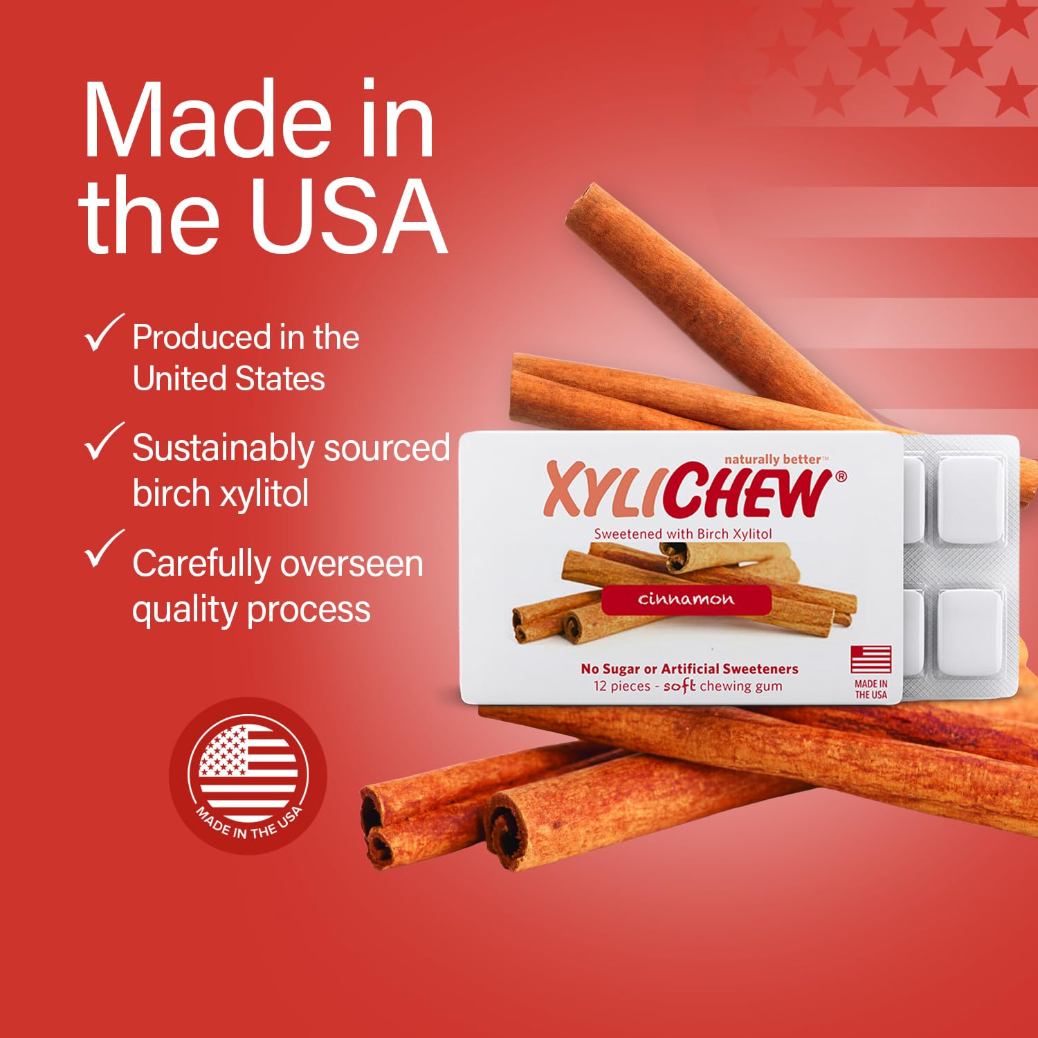 Non Aspartame Natural Oral Care Gum Xylitol Chewing