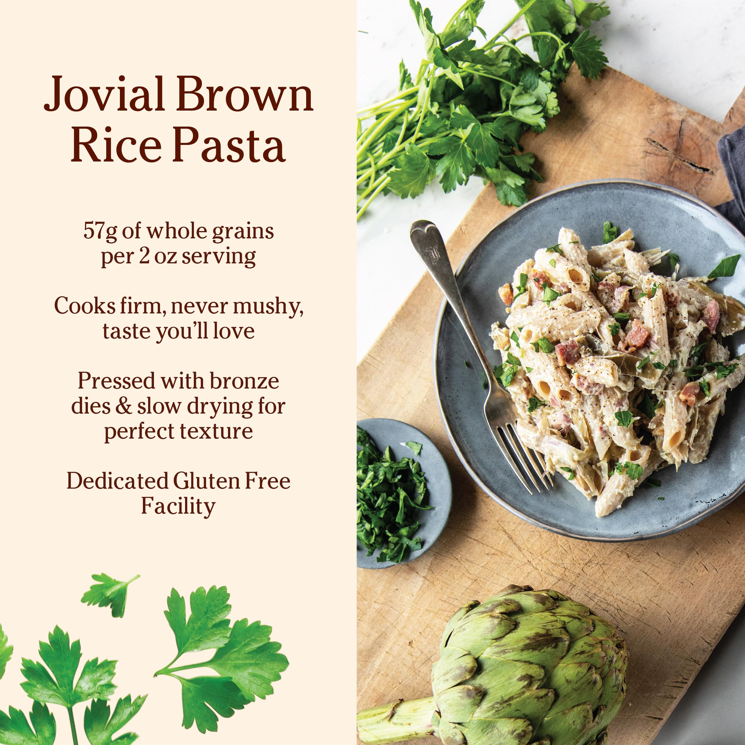 Whole Grain Brown Rice Penne Pasta