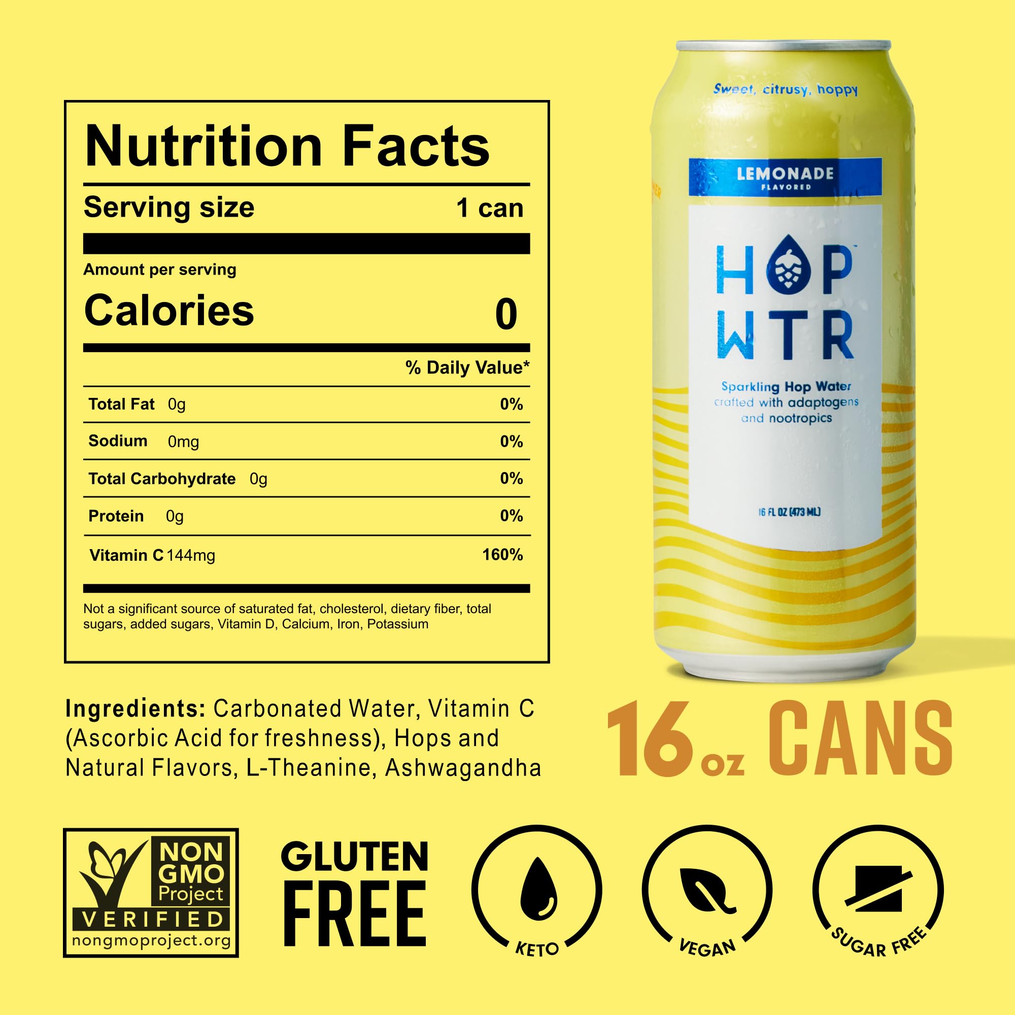 Sparkling Water Lemonade No Calories Or Sugar Added Benefits ( Cans)