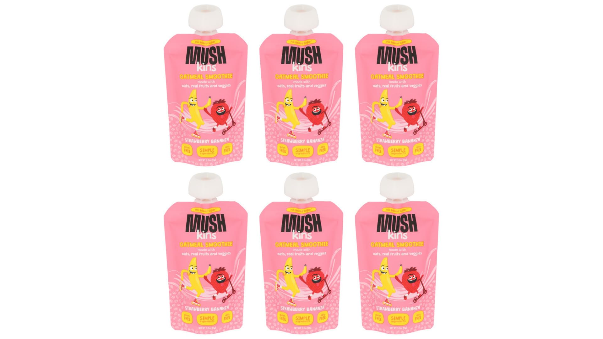 Mush1 Oat Strawberry Banana Smoothie