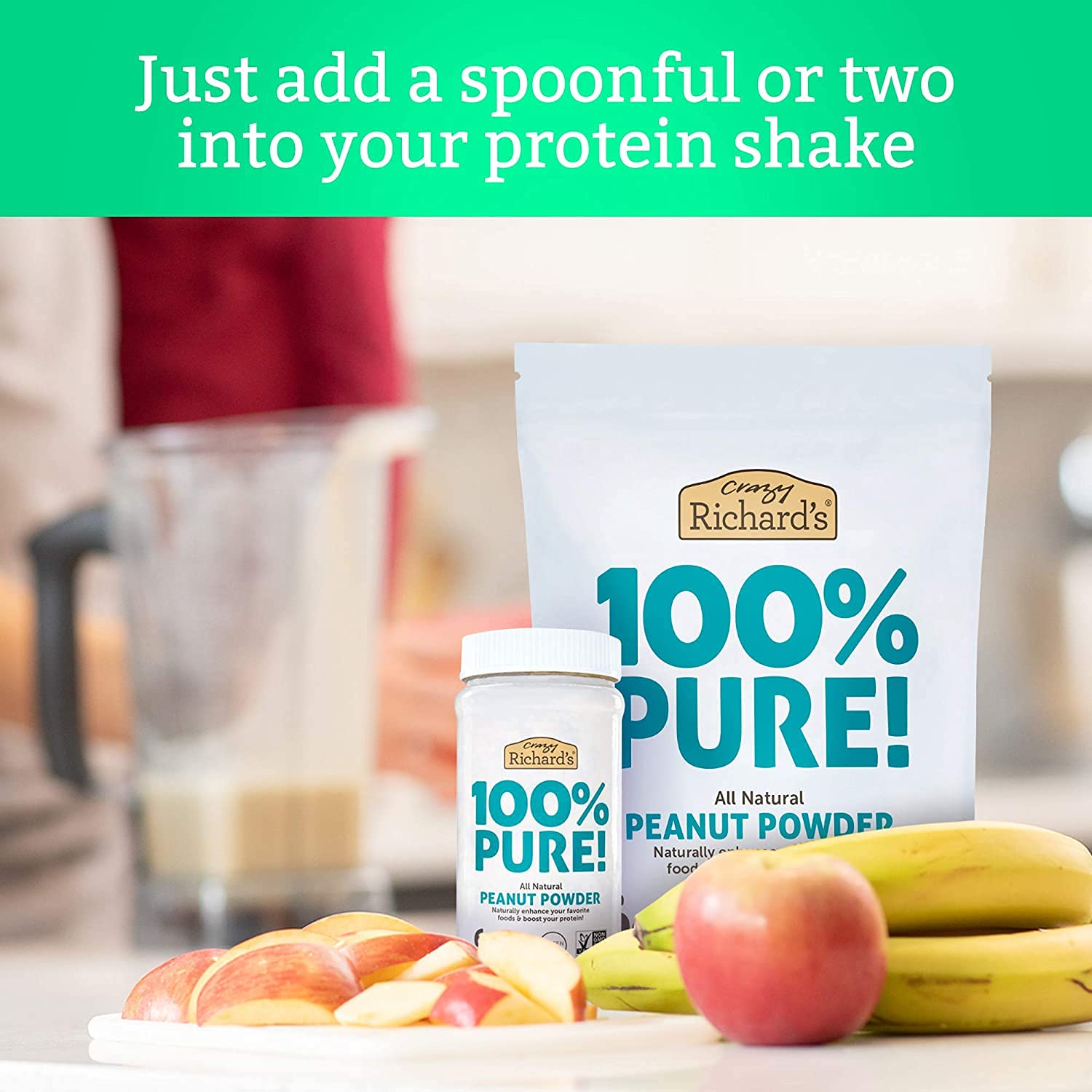Resealable Jar X Powdered Peanut Butter Powder