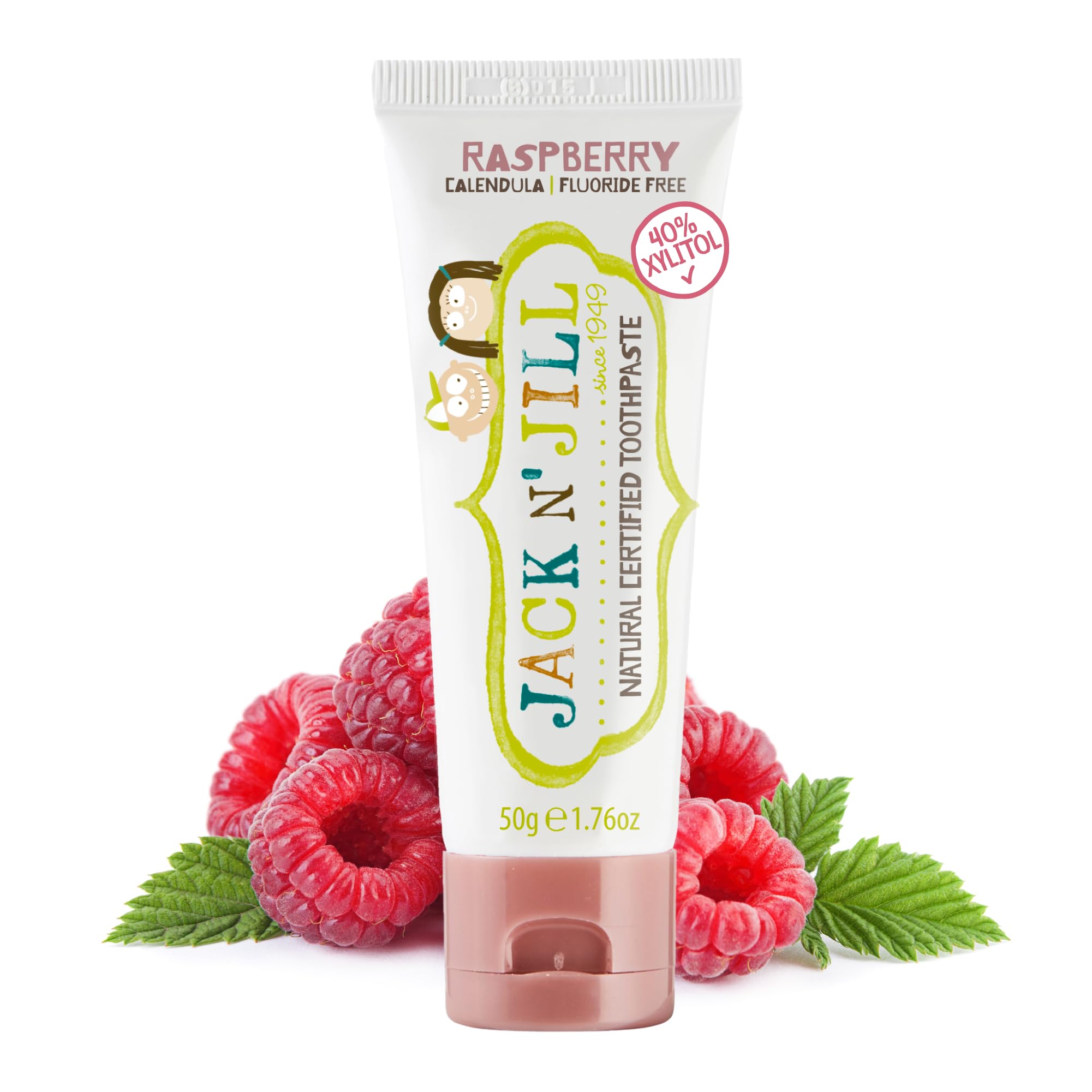 Natural Toothpaste For Kids Toddler (Baby Fluoride Training (Raspberry)
