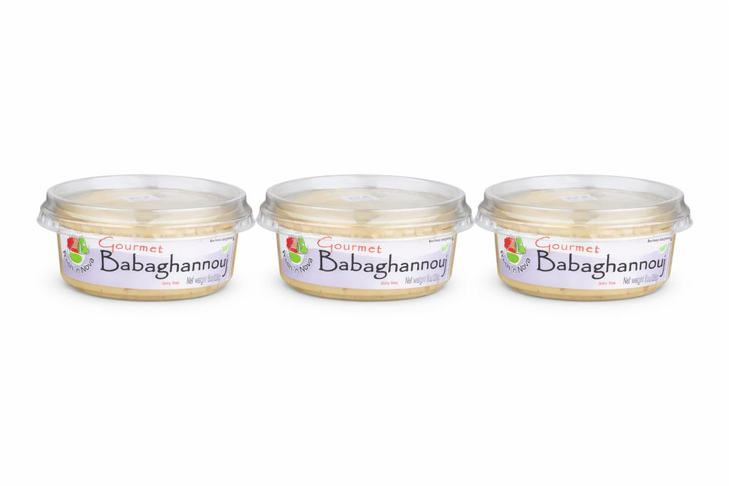 BabaGhanouj Roasted Eggplant Dip – Made with Tahini Olive Oil & Garlic
