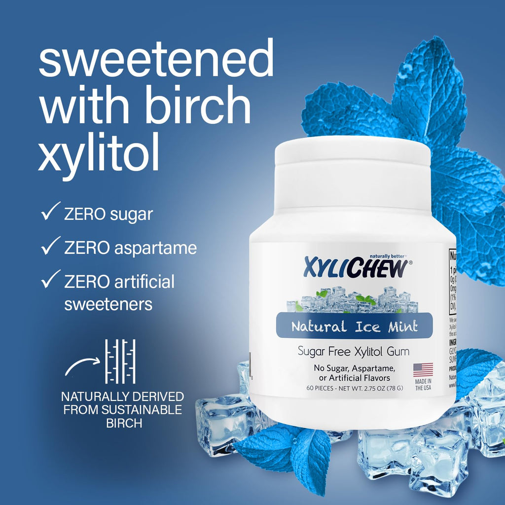 Xylitol Chewing Gum Jars Natural Oral Care