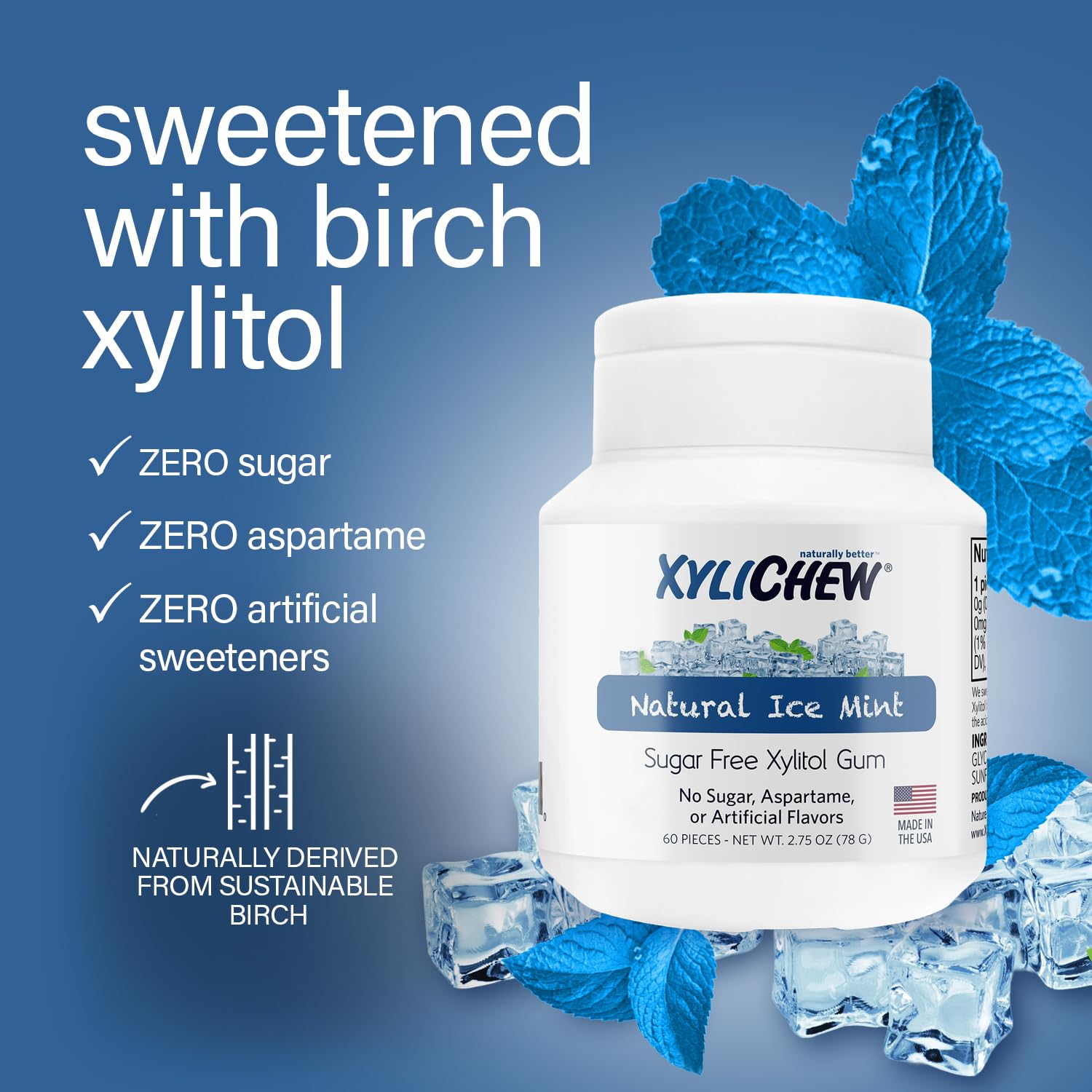 Xylitol Chewing Gum Jars Natural Oral Care