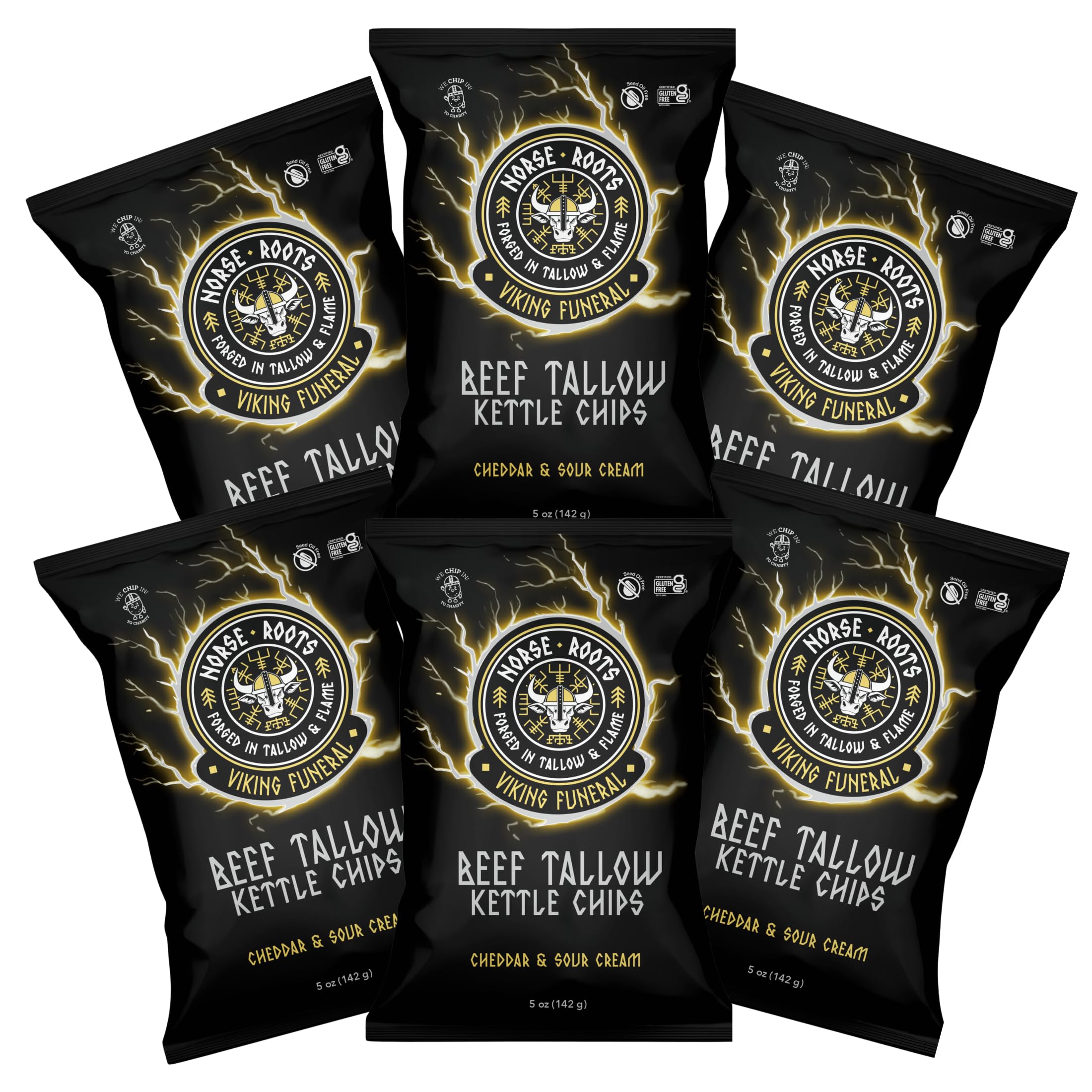 Beef Tallow Kettle Chips – Seed Oil Potato