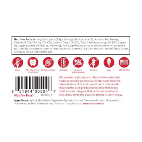 Non Aspartame Natural Oral Care Gum Xylitol Chewing
