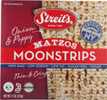 Matzos Moonstrips Onion and Poppy Flavor- Box