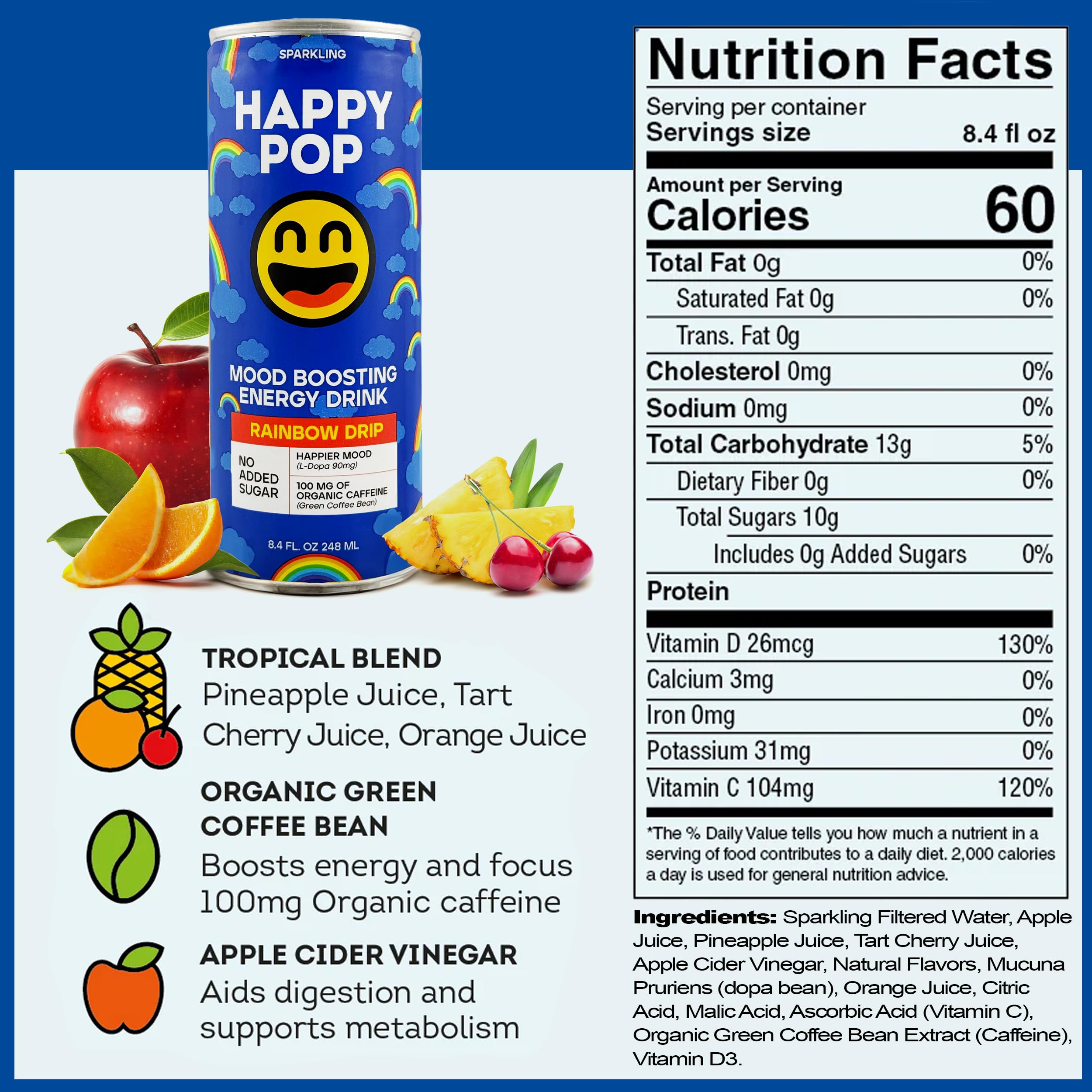 HAPPY POP! HAPPYPOP ( Rainbow Drip)
